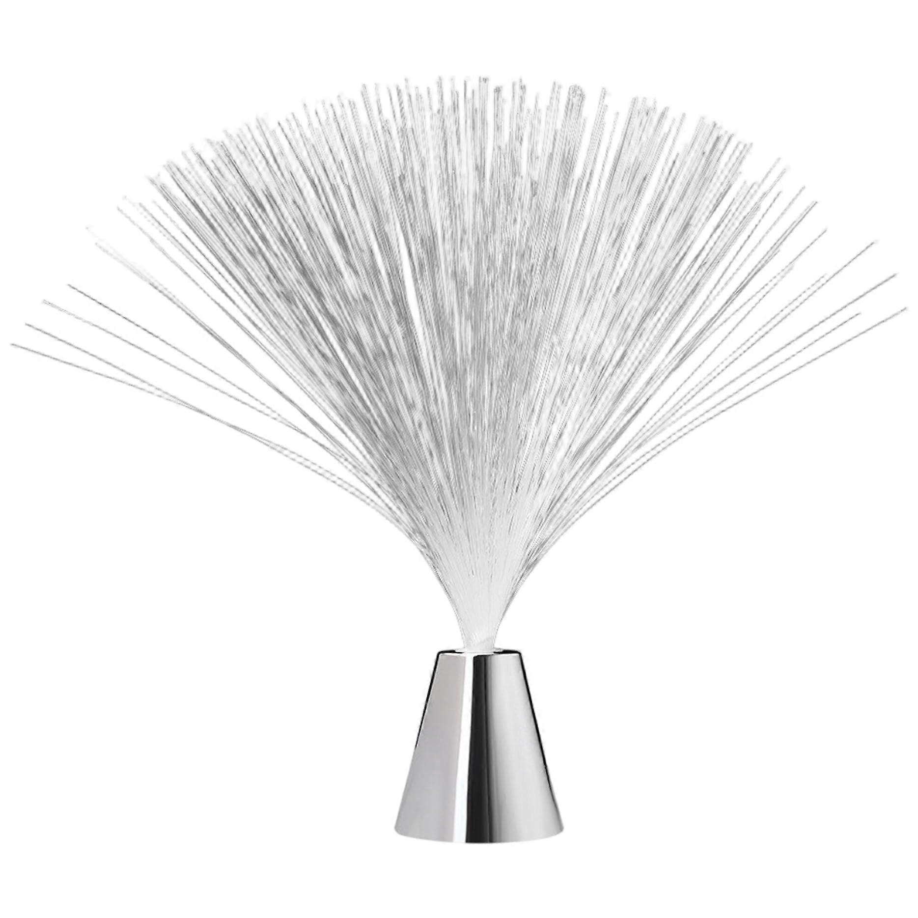 Fiber Optic Night Light Color Changing Bedside Lamp with Cone Base for Home Decoration, Christmas and New Year