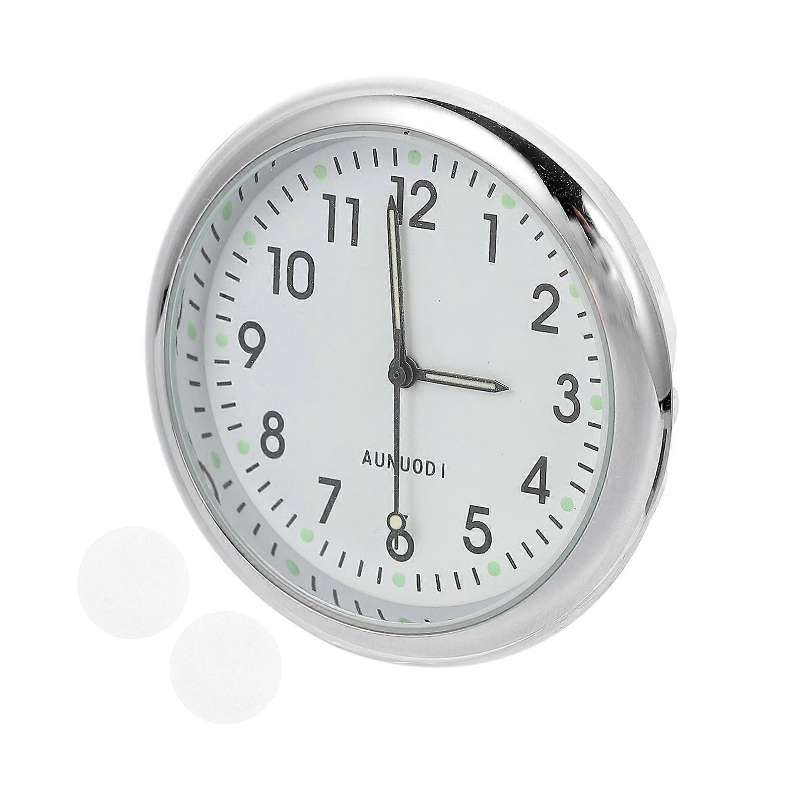 Stick On Clock Decorative Car Clock Metal Car Clock Digital Car Clock for Decor