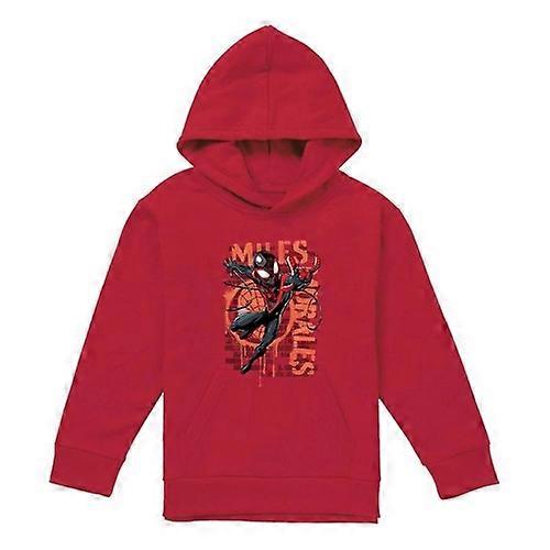 Spider-Man: Miles Morales Childrens/Kids Spray Pull Over Hoodie
