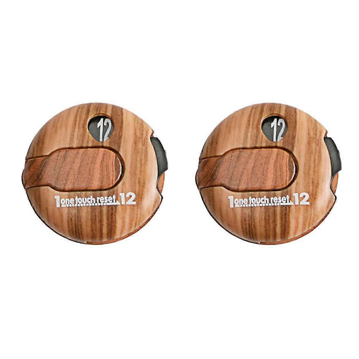 Golf Stroke Counter 2 Piece Set Professional Golf Score Keeper Score Keeping Device Accurate Golf Score Counter