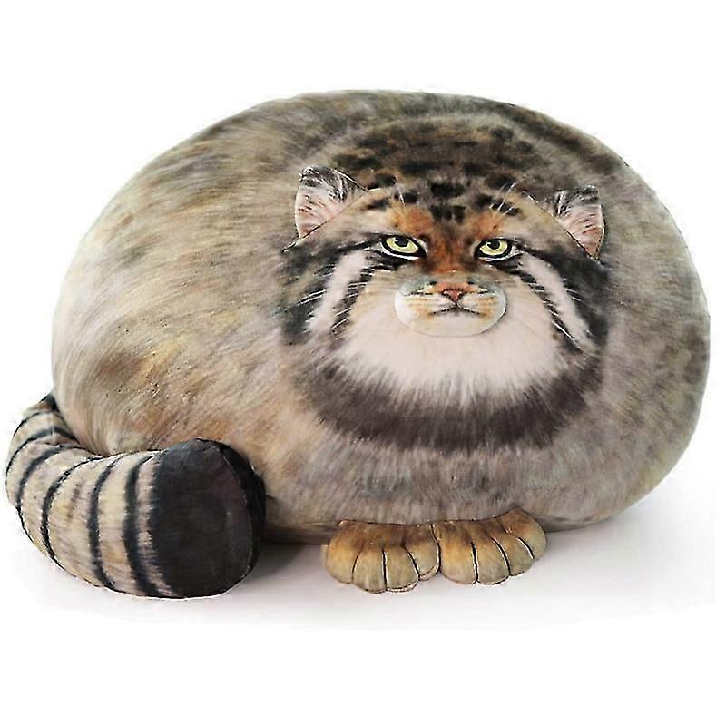 Plush Pillow Adorable Pallas Cat Plush Body Pillow - Perfect for Room Decor & Kawaii Throw Pillows for Pets Lovers!