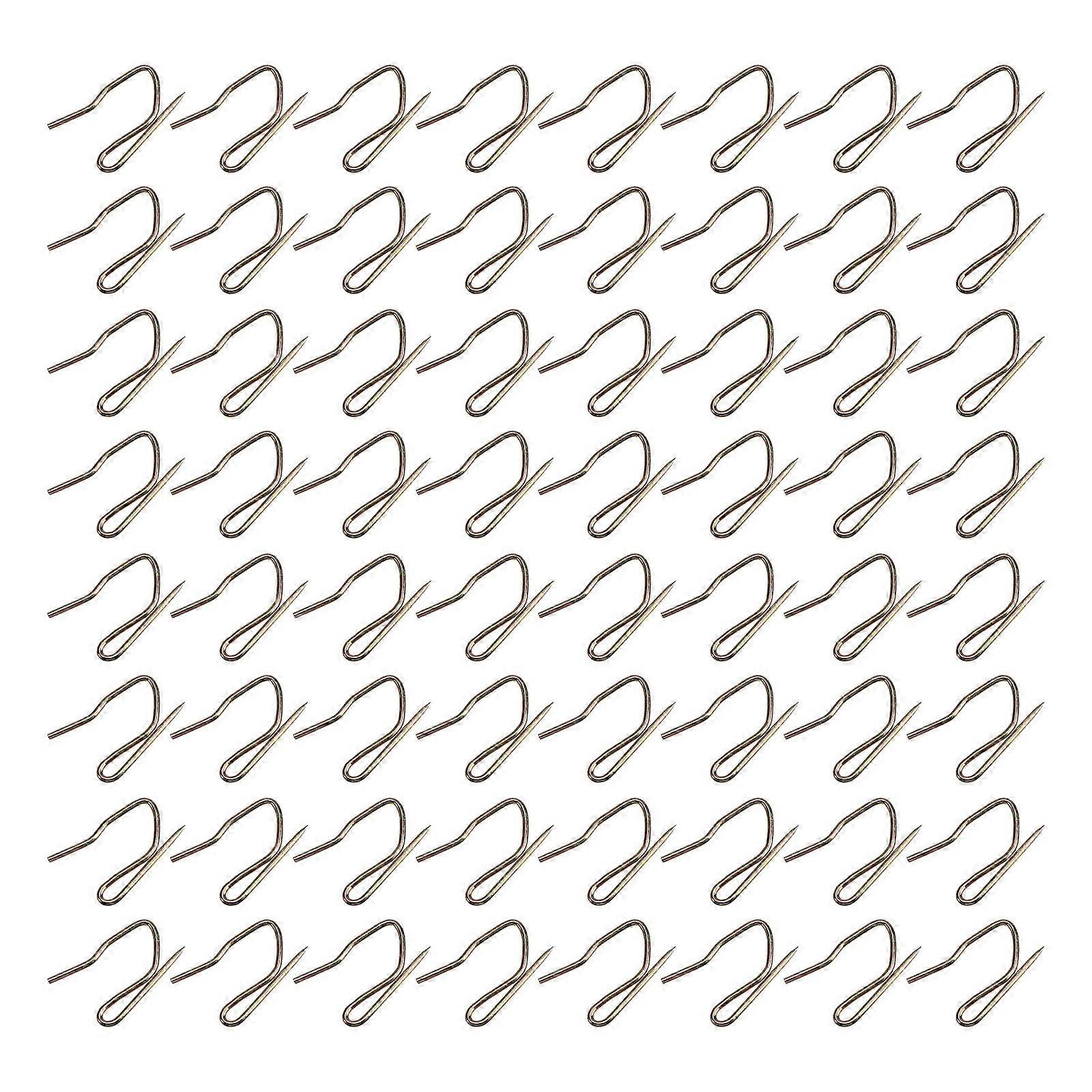 Sturdy Curtain Hooks for Home Use 1 Box 400Pcs Golden Stainless Steel