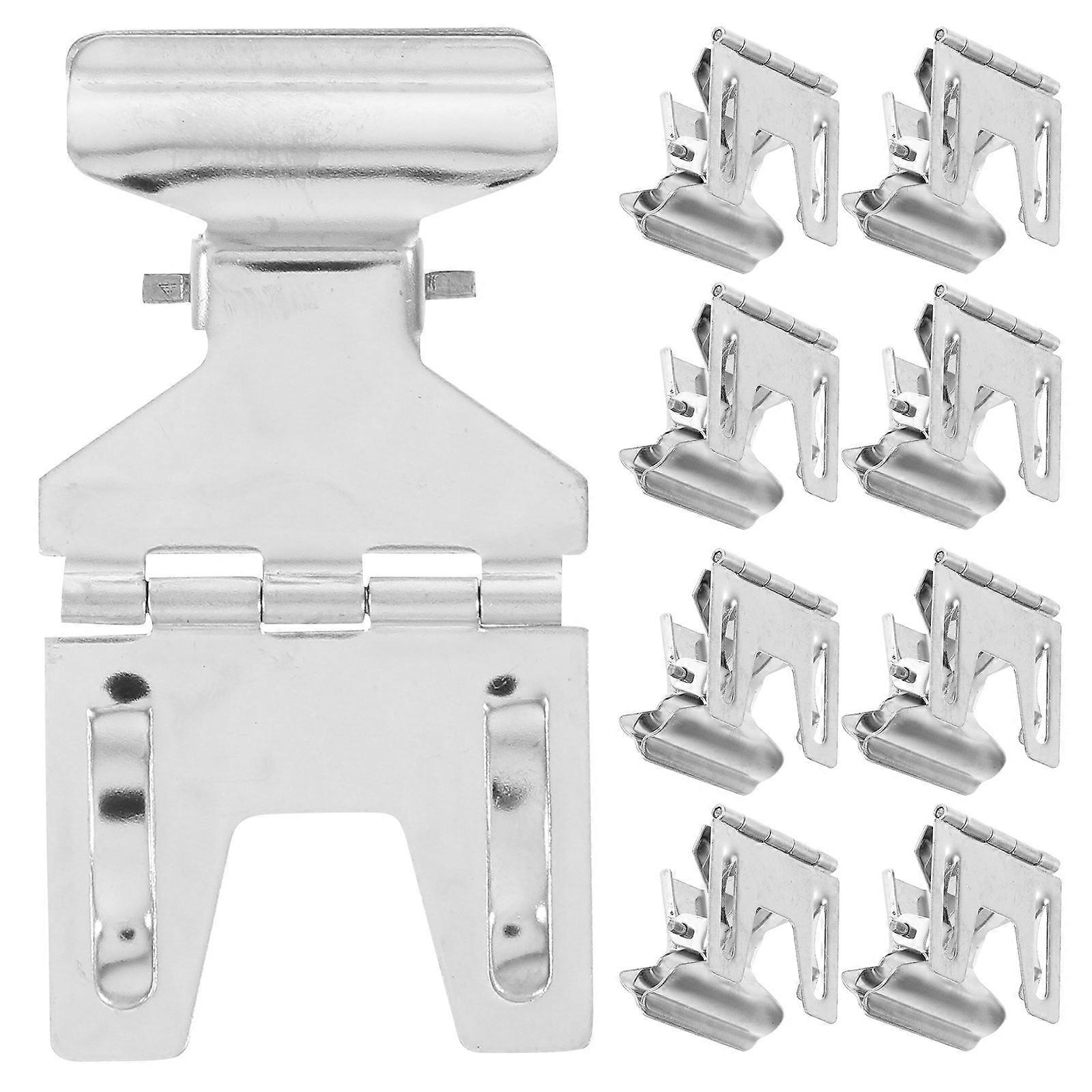 40Pcs Metal Sign Holders for Prices Display Silver Clip-on Clips