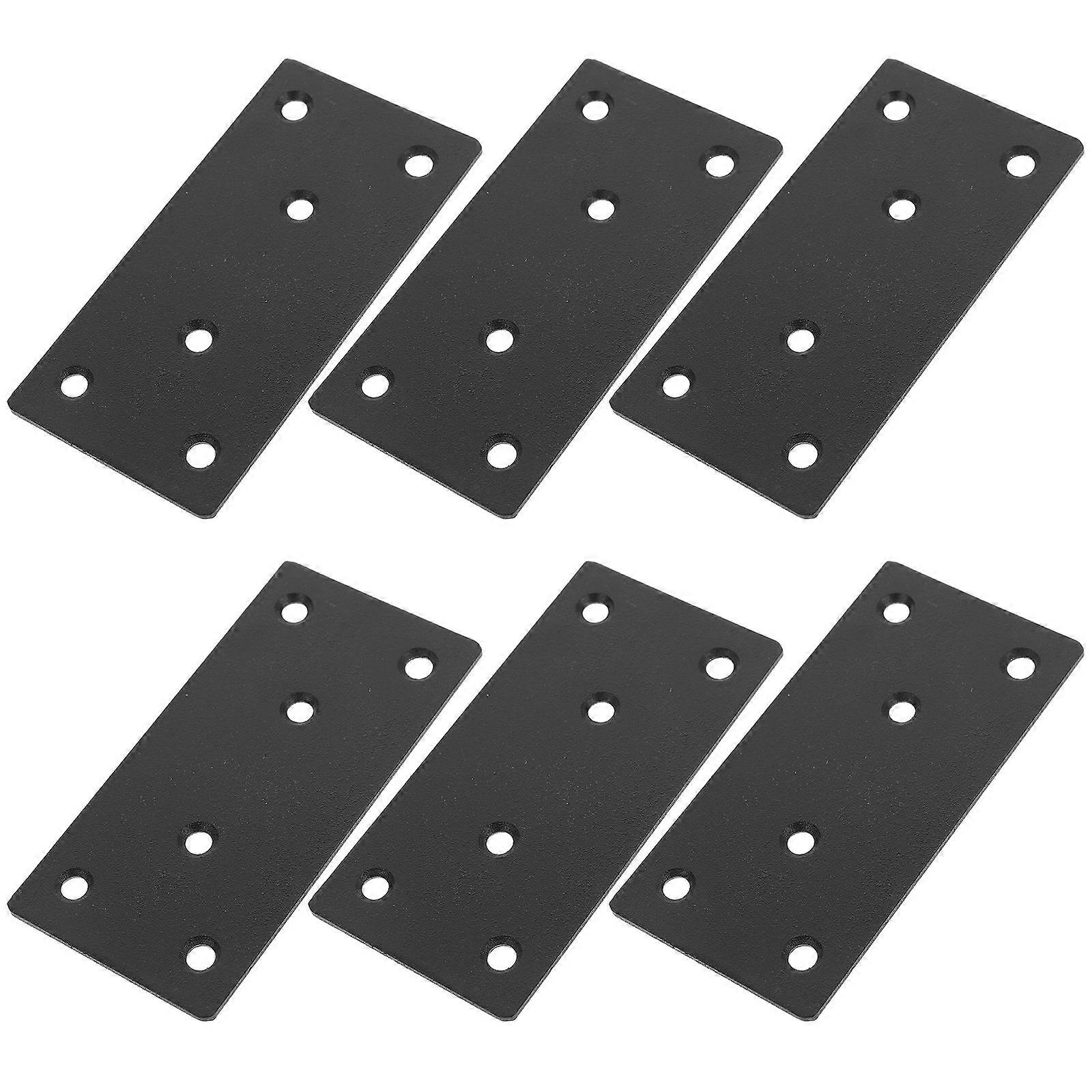 Flat Metal Brackets Set For Furniture Repair With Screws For Secure Support And Stability For Wooden Furniture 24 Sets