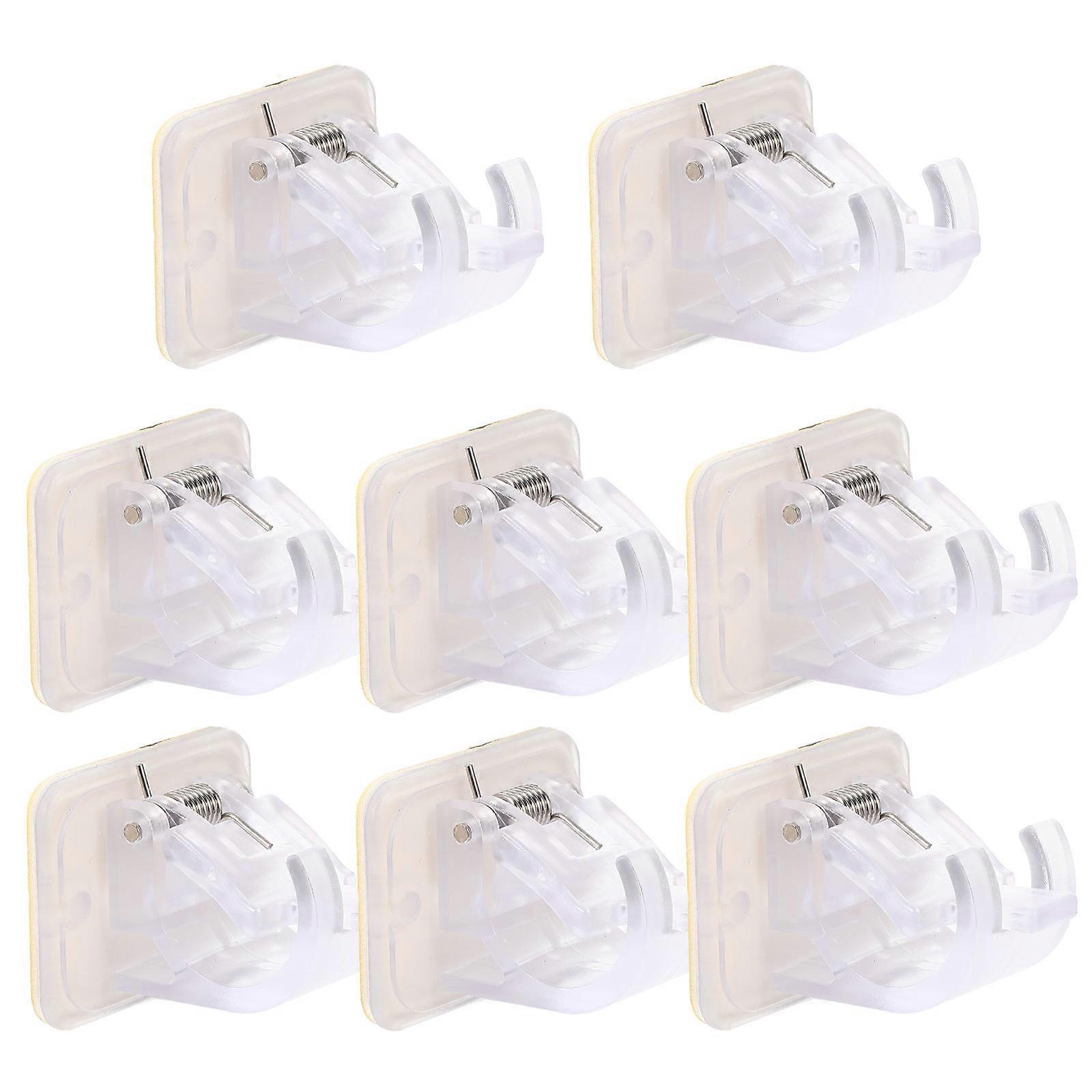 Curtain Rod Holder 32Pcs for Easy Installation with Adhesive Hooks