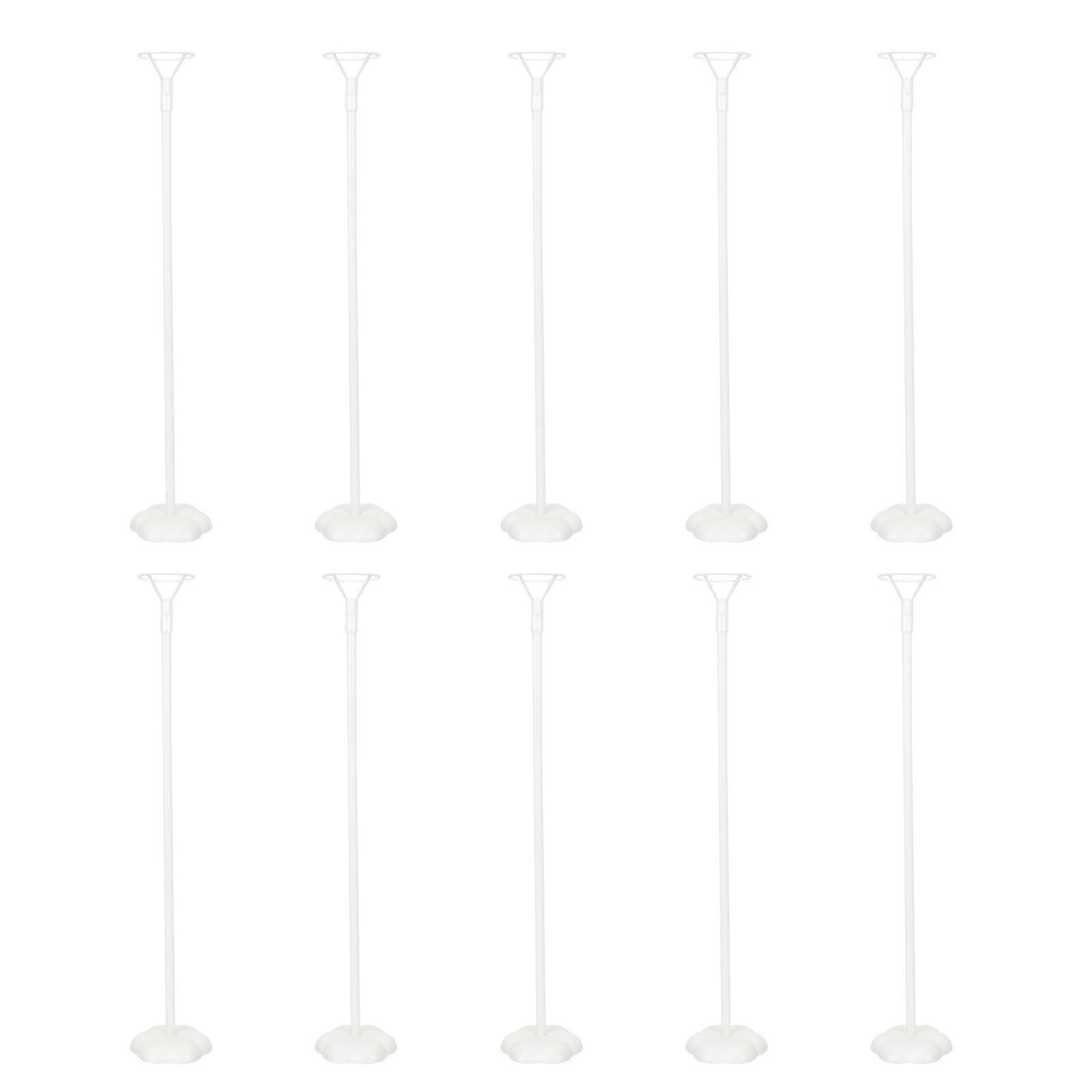 Table Balloon Stand Balloon Sticks for Decoration 10Sets with Bases