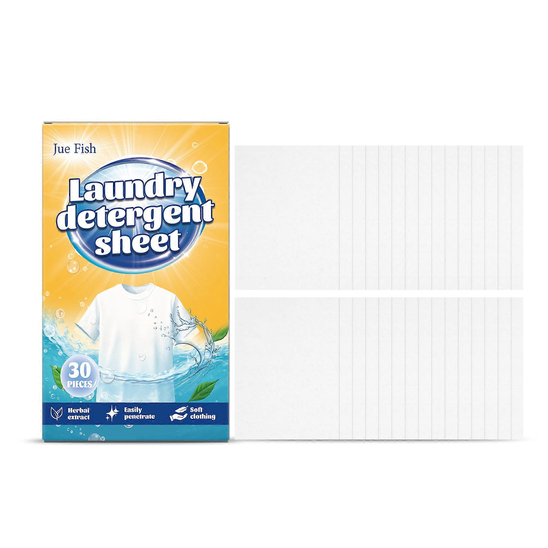 30pieces Fabric Softener Sheets are convenient for home use, gently cleaning oil stains and dirt from clothes while leaving a fresh scent.