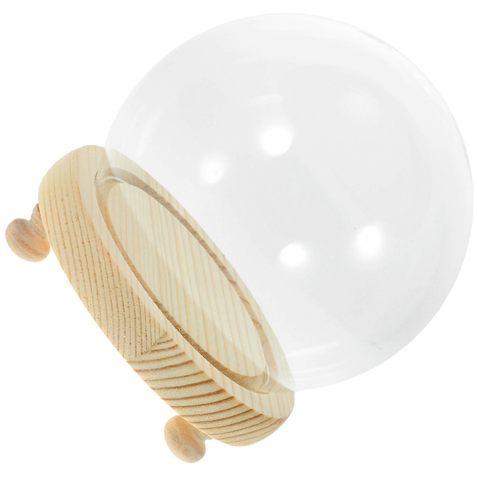 Glass Display Case Round Dome for Home Use 3Pcs Miniature Plant Covers