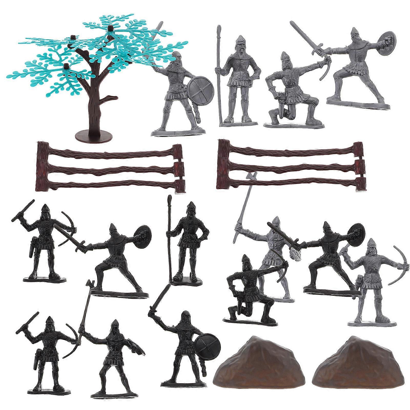 Assorted Color Military Soldier Models Simulation Toys for Military Model Enthusiasts 4 Sets
