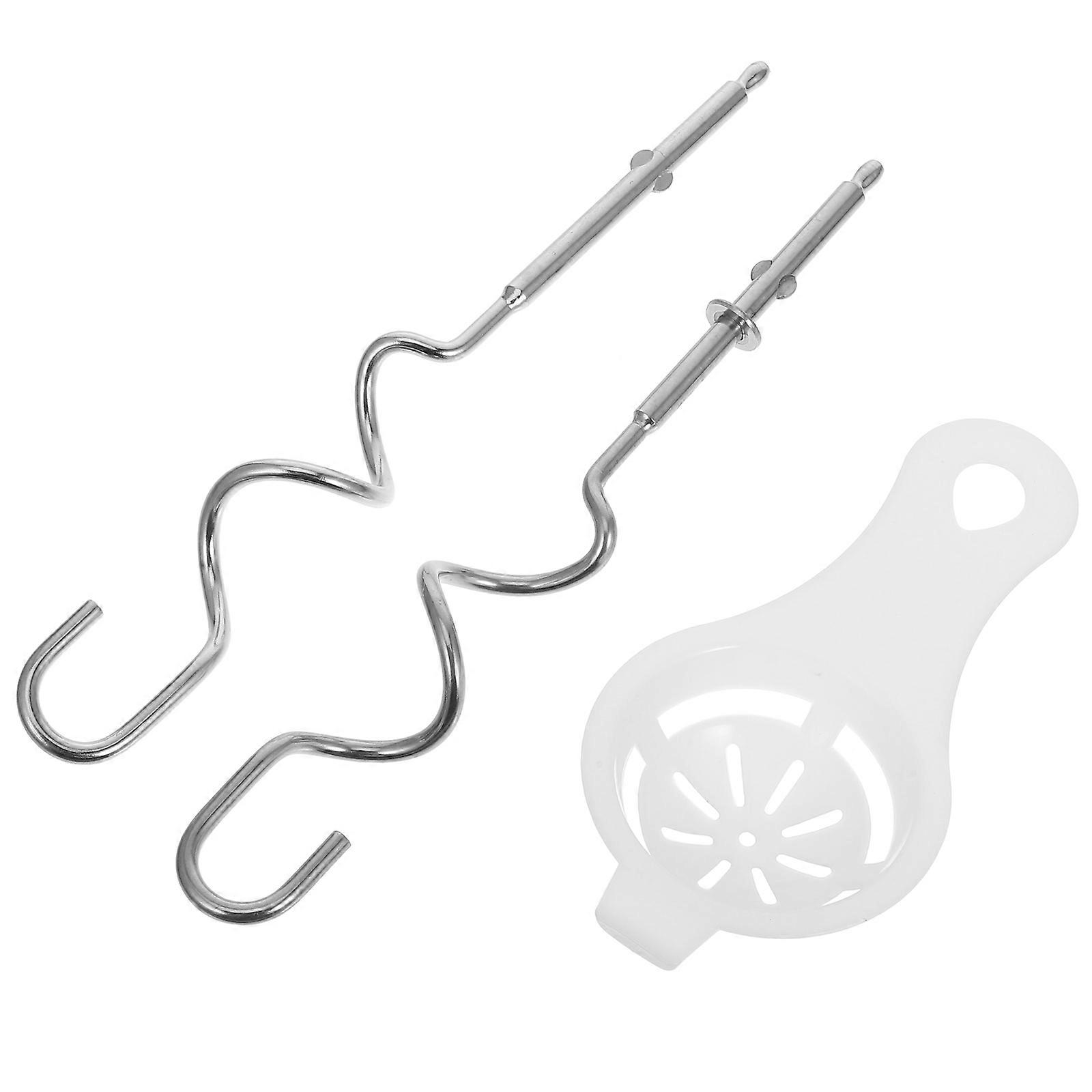 Stainless Steel Dough Hooks Replacement Parts For Hand Mixer Kitchen Use 2 Sets Ergonomic Design Efficient Mixing Accessories