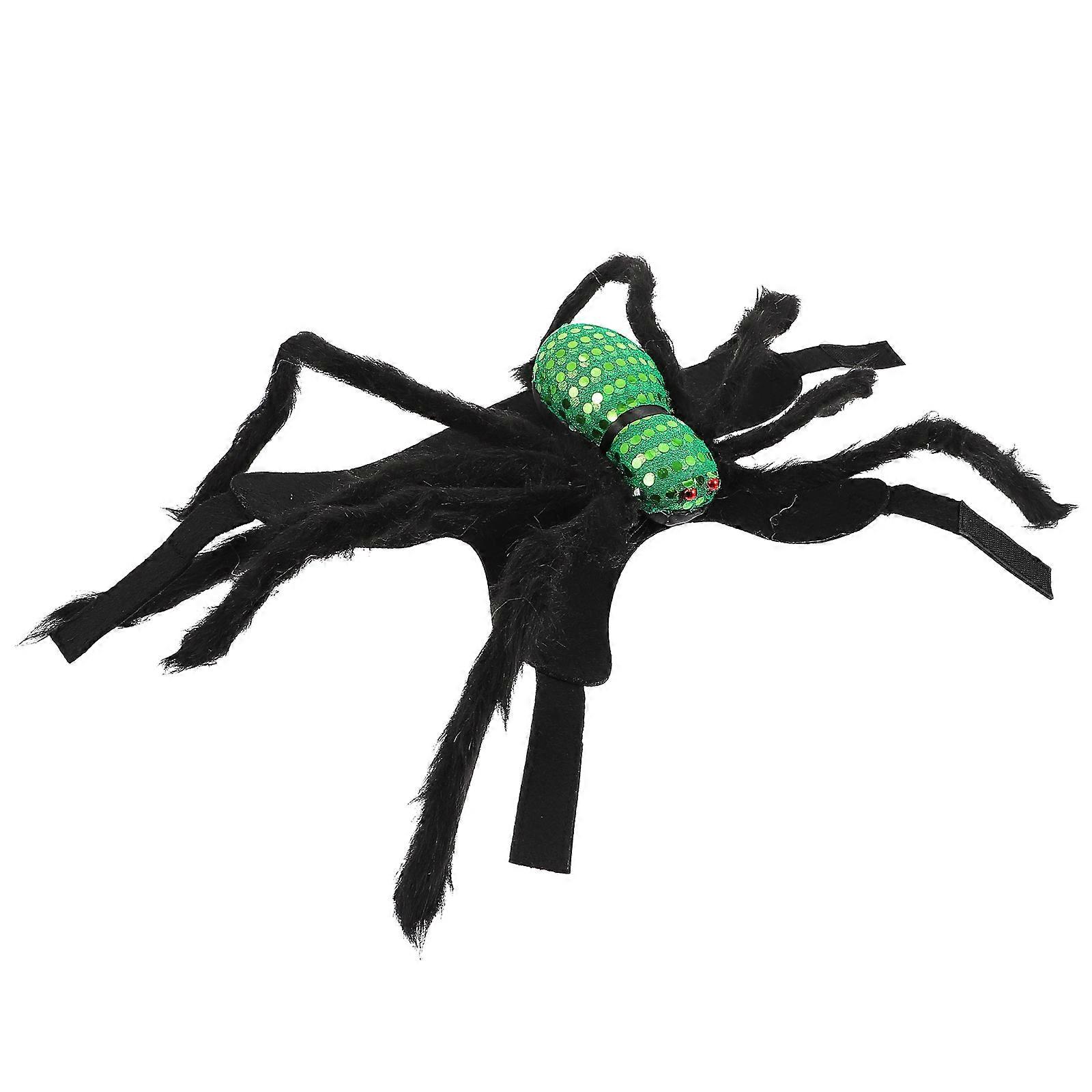 Spider-Shaped Pet Costume Halloween Theme Harness Set with 2Pcs