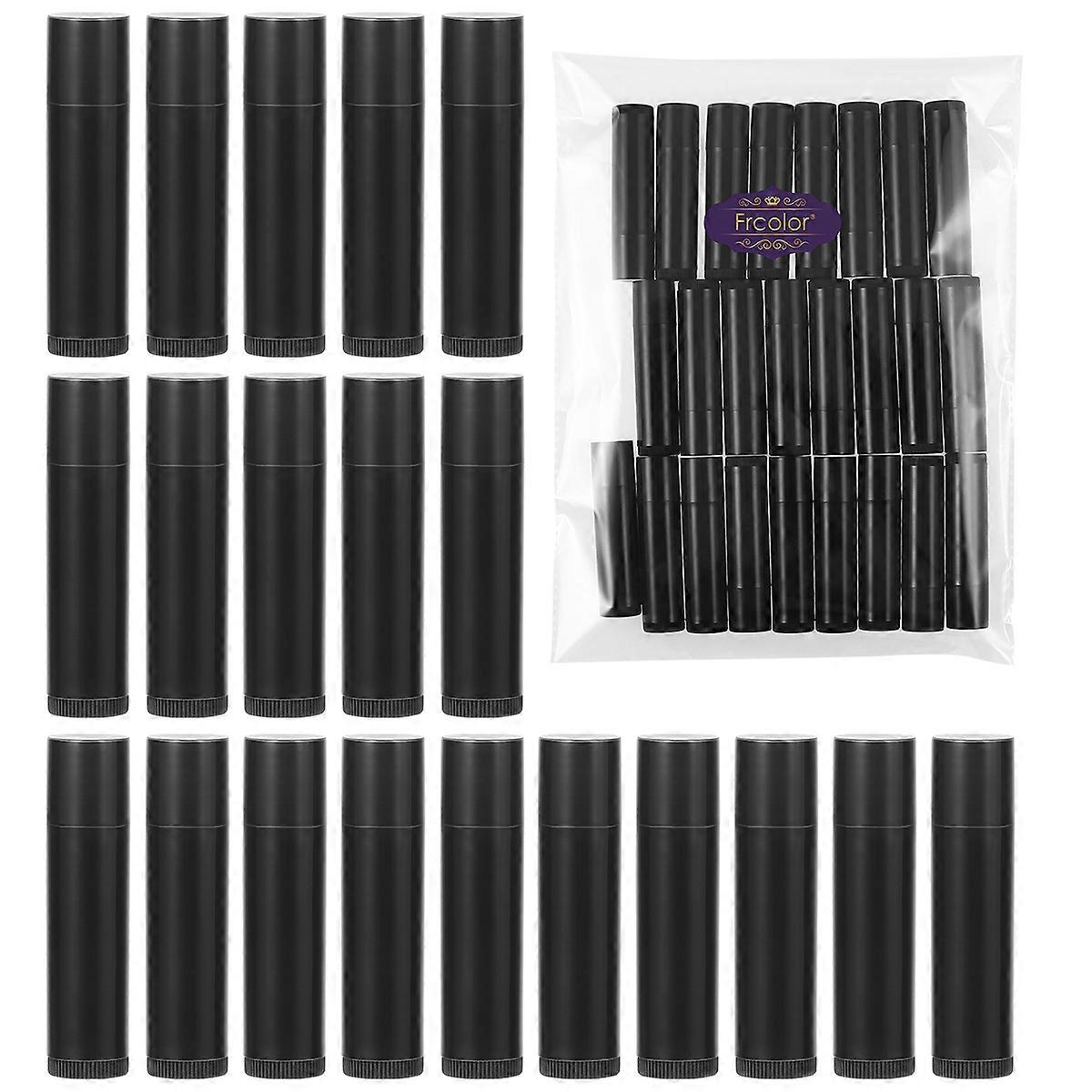 Lip Balm Tubes Plastic for Lip Care 2Pcs Black Containers