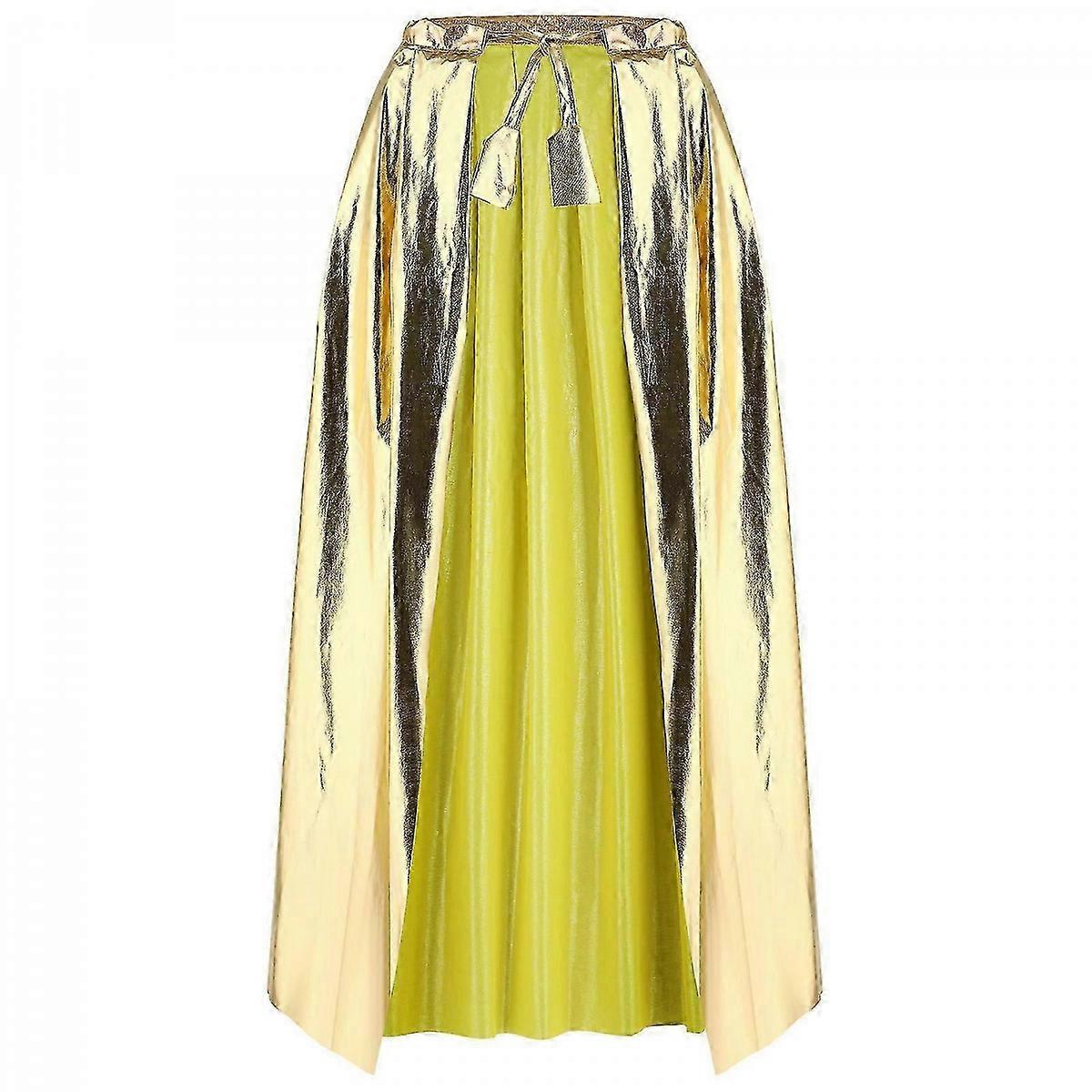 大人のゴールド金メッキマントケープパーティーアクセサリーハロウィーンコスプレコスチュームパーティー用