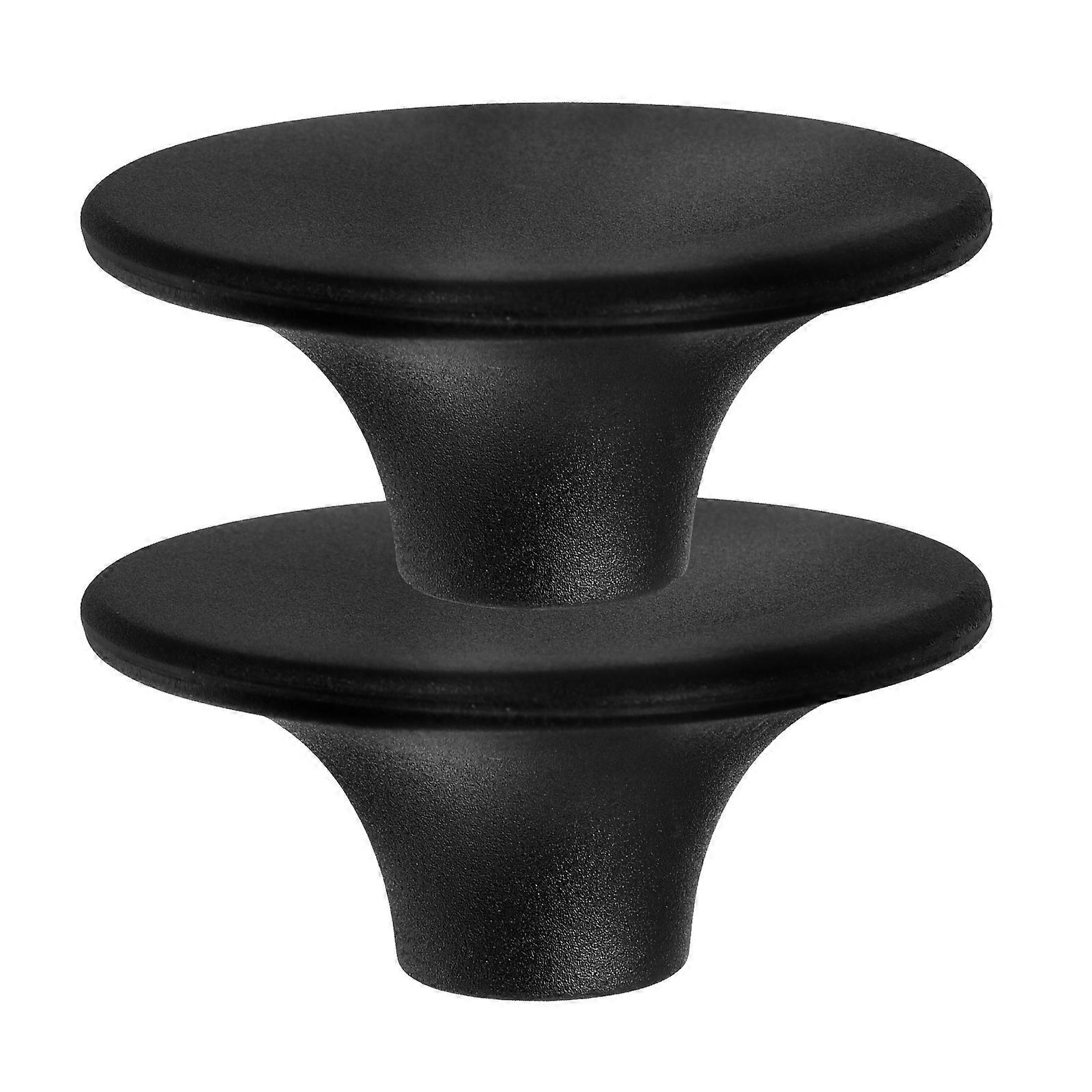 Black Oven Knob Pot Lid Knob for Switch 2Pcs Metal Replacement