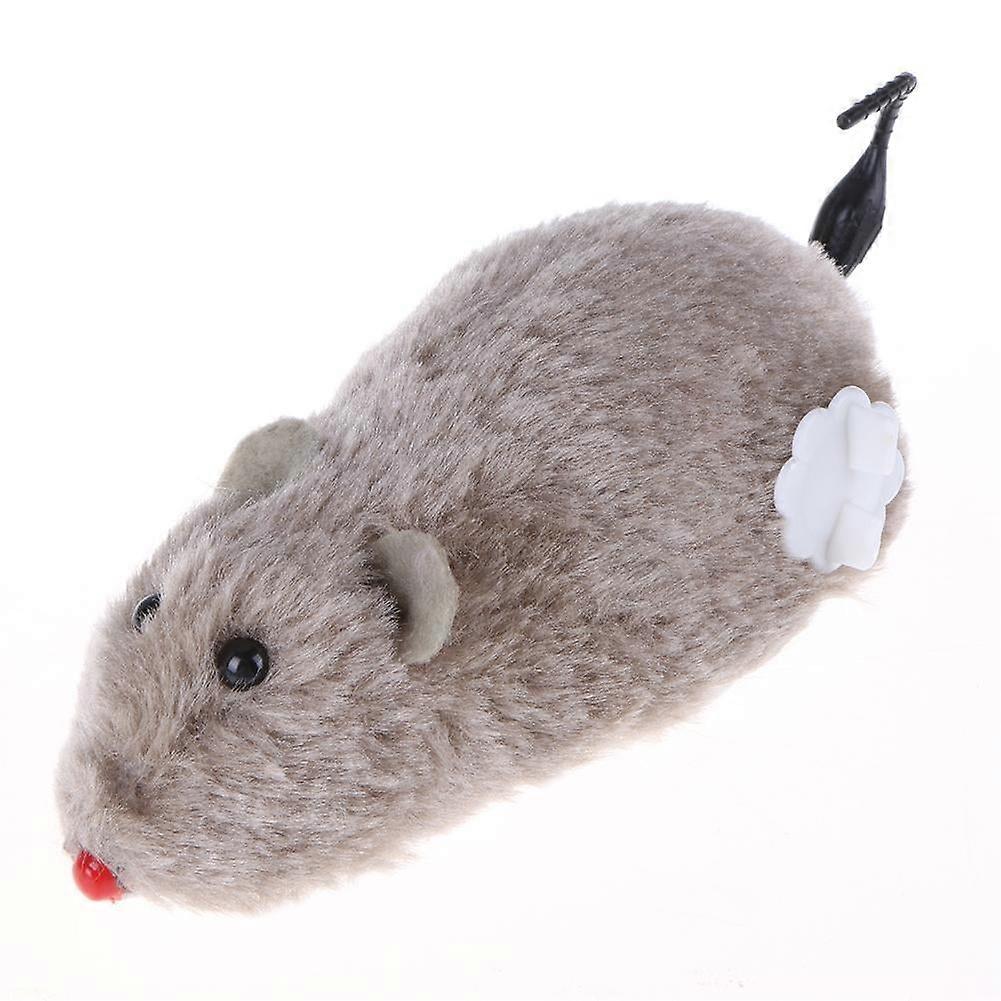 Clockwork Mouse Toy for Cat Dog Plush Rat Mechanical Motion Interactive Toy Pets Supplies