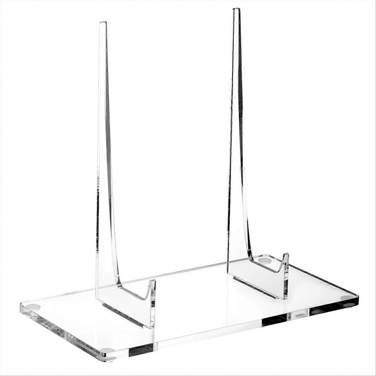 Acrylic Book Stand Clear Easel Stand for Display Plate Postcard Picture Display Holder for Picture B