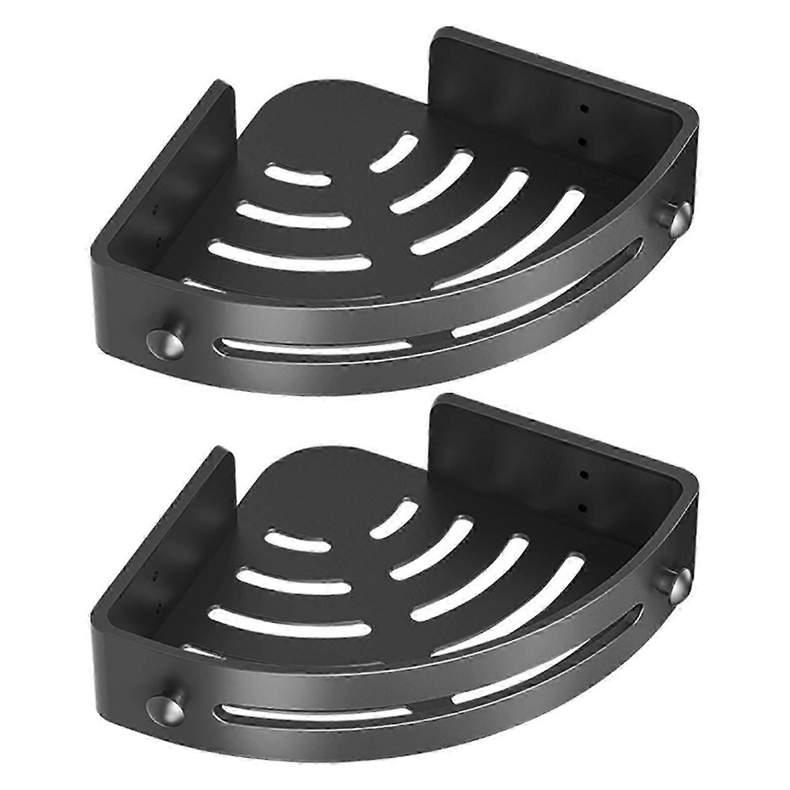 No Drill Bathroom Corner Shelf Wall-Mounted, Rustproof, Easy to Install, Maximizes Space, Perfect for Modern Bathroom Aesthetic