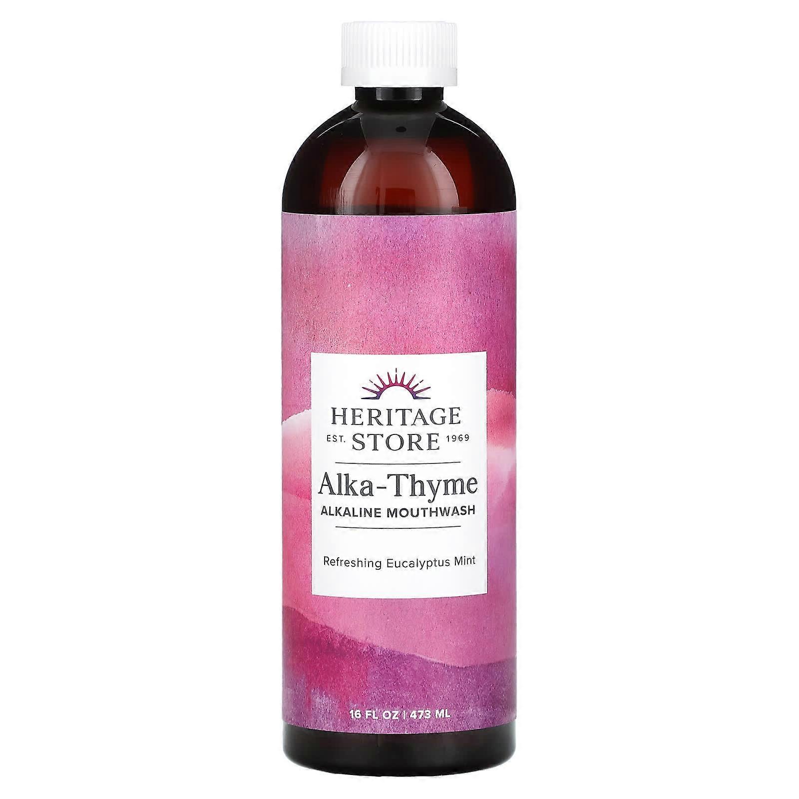 Alka-Thyme, Alkaline Mouthwash, Refreshing Eucalyptus Mint, 16 fl oz (473 ml)