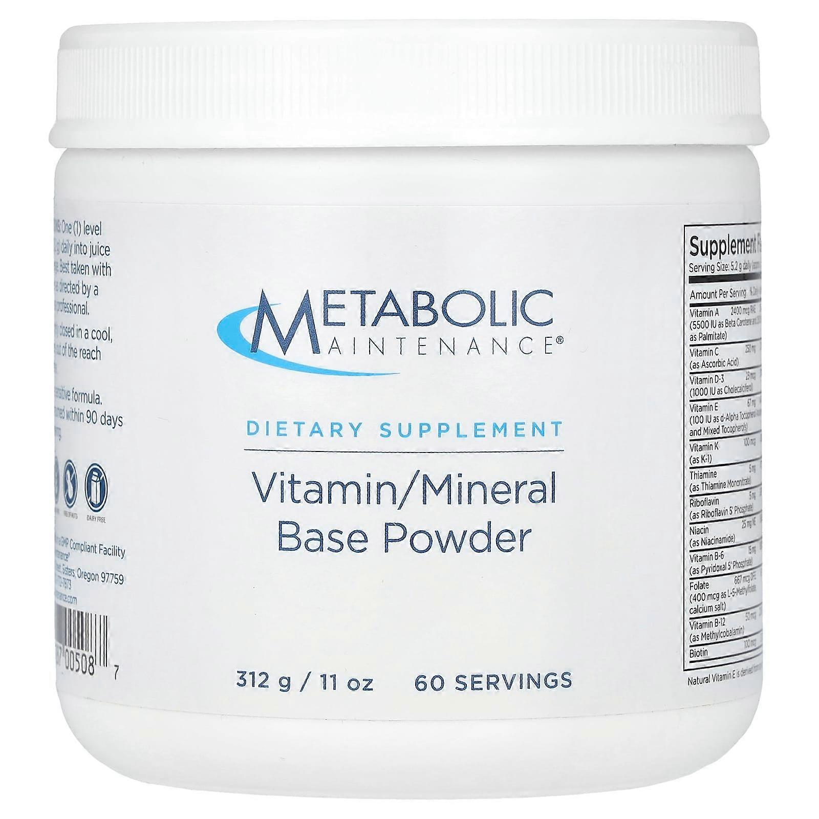 Vitamin/Mineral Base Powder, 11 oz (312 g)