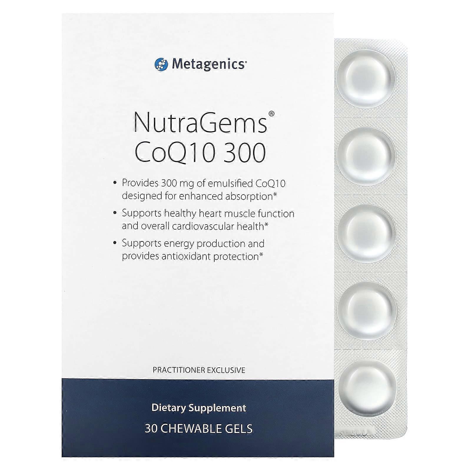 NutraGems CoQ10 300, 30 Chewable Gels