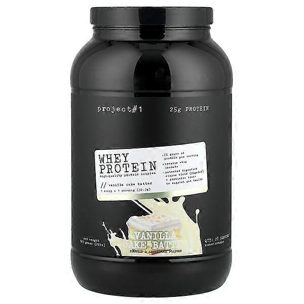 Project 1 Nutrition, Whey Protein, High-Quality Protein Complex, Vanilla Cake Batter, 2 lbs (907 g)