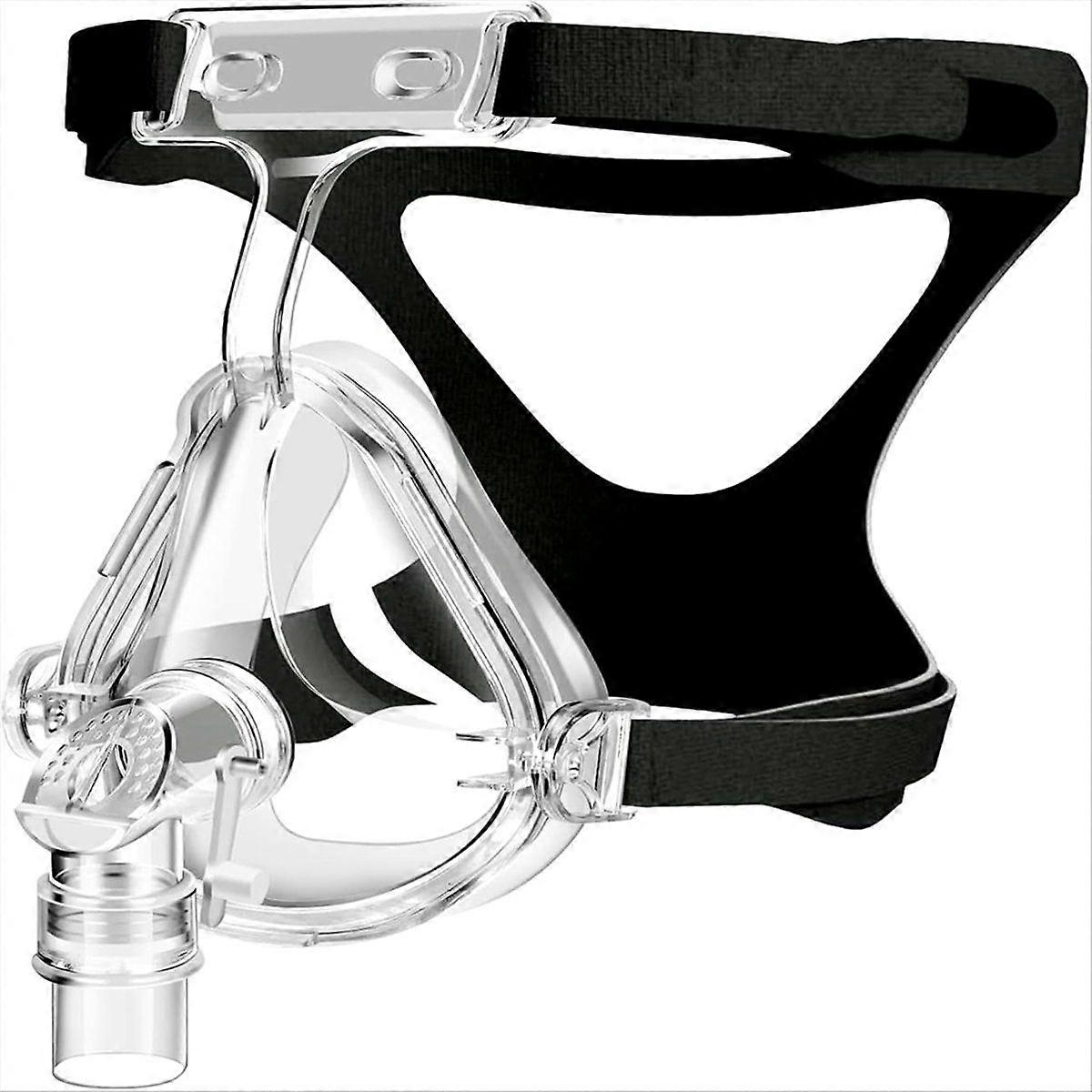 Full Face CPAP Mask,CPAP Mask Replacement,CPAP Full Face Cover with Headgear,Elbows,Cushion,Frame Reuse CPAP Supplies