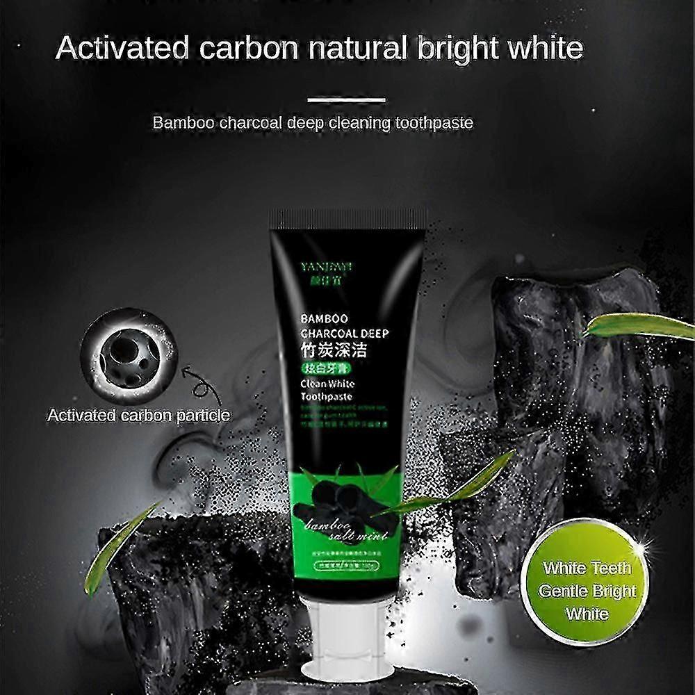 Bamboo Charcoal Deep Toothpaste Teeth Fluoride Free