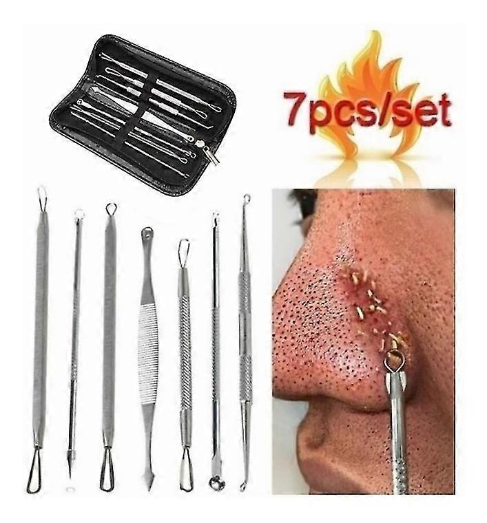 7pcs Acne Blackhead Remover Needles To Remove Blackheads Tool