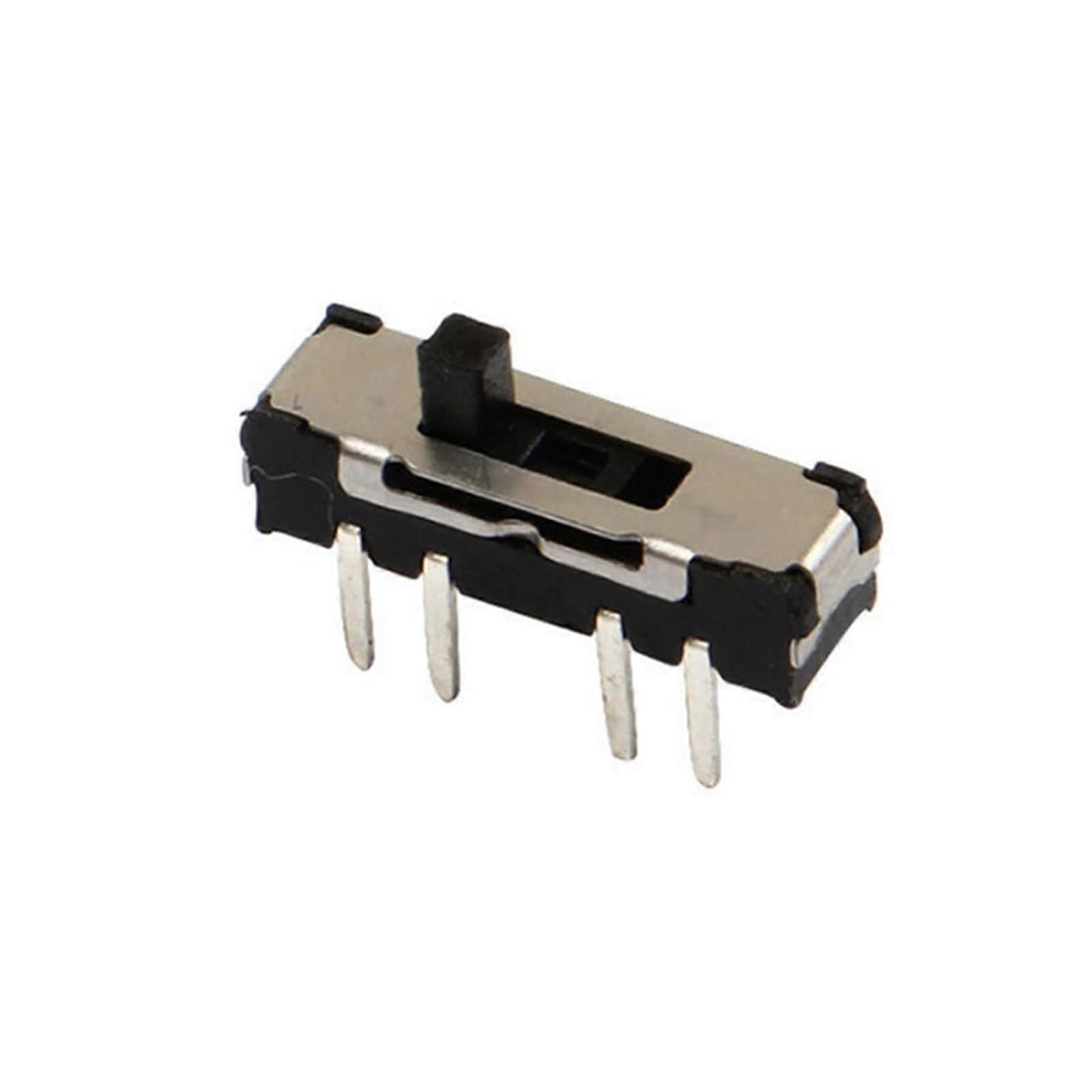 8 Pin Slide Switch 10Pack 3Position Toggle Black