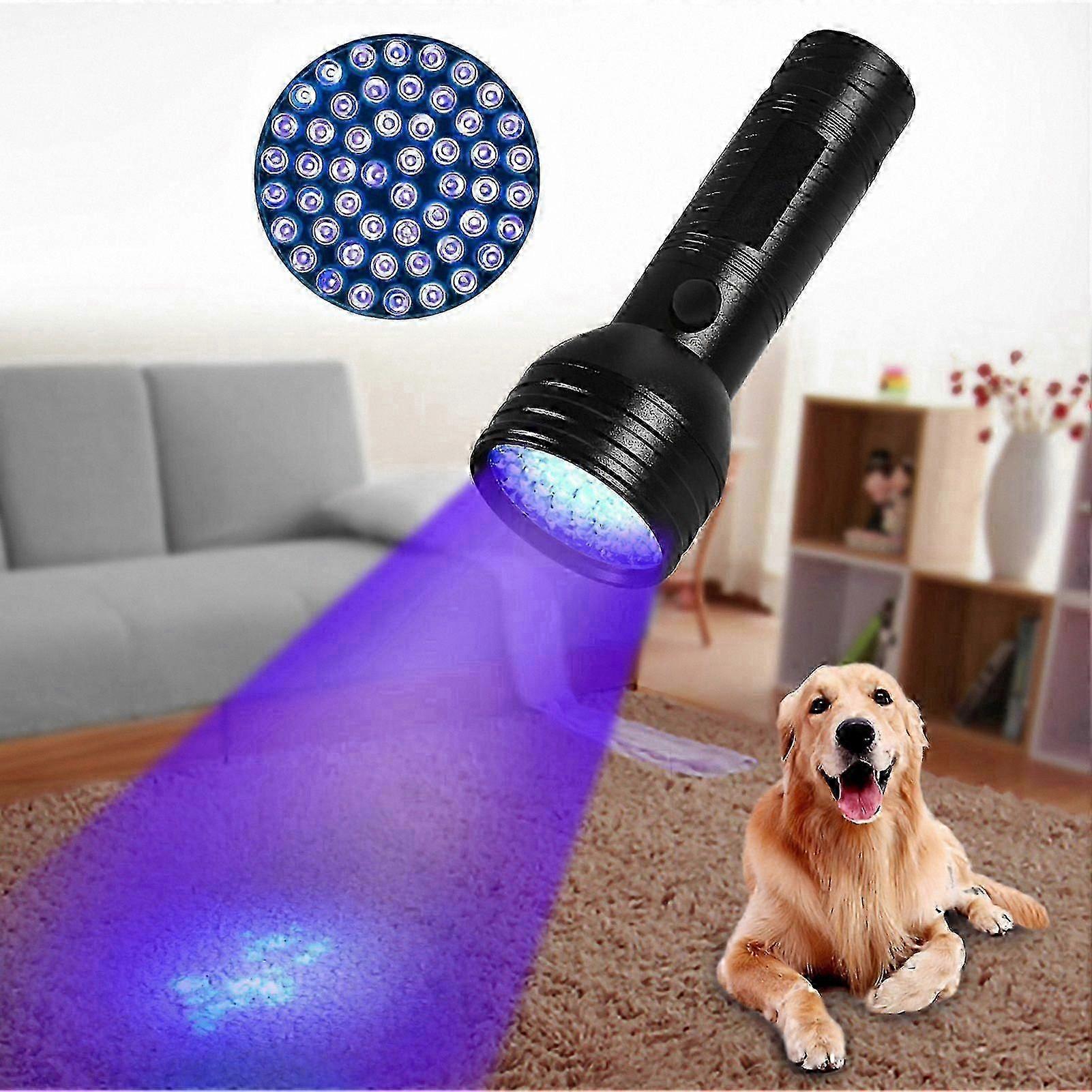 Handheld UV Black Light Flashlight for Pet Urine Detection Portable Detector for Dog Cat Urine on Carpets Floors