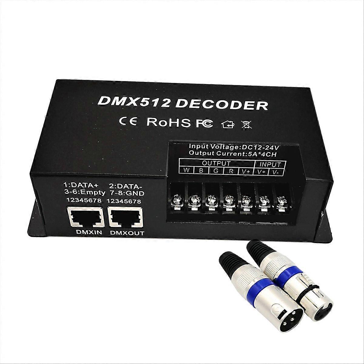 DMX 512 4 Channel decoder stage LED lighting controller