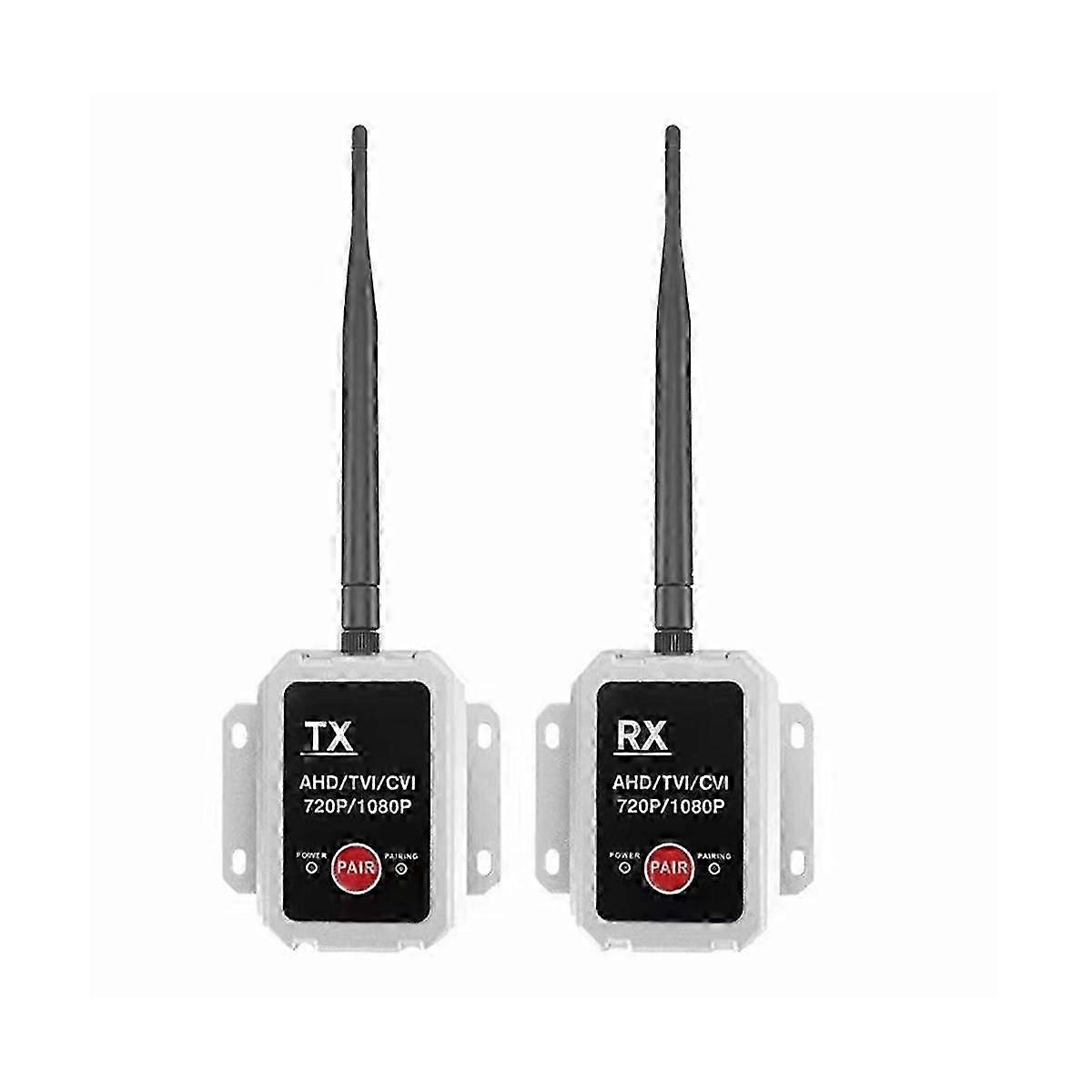 Wireless Transceiver AHD Wireless Transmitter/Receiver for Up to 1080P Wired Truck Camera Transmitt