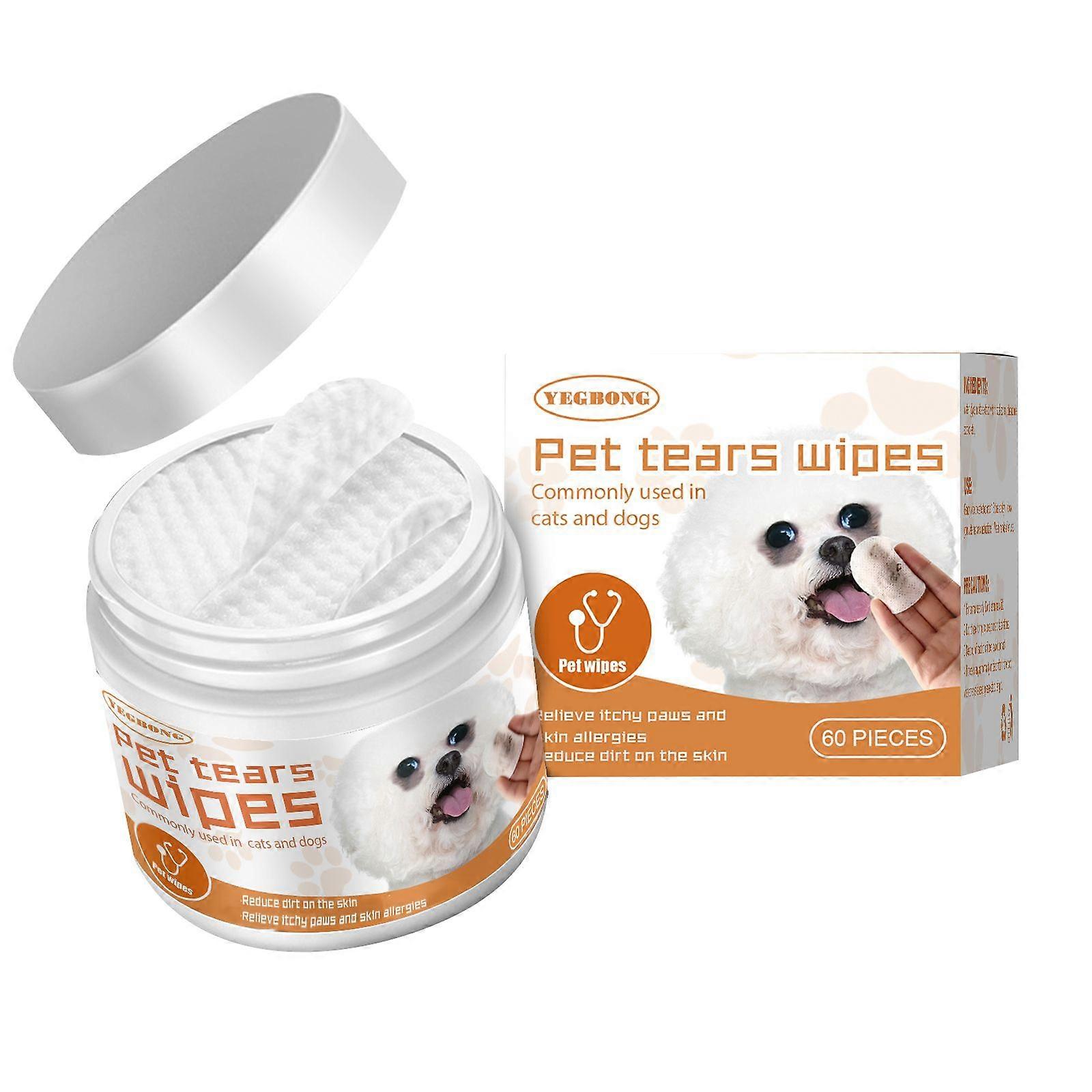 Pet Tear Wipes Contain Aloe Vera