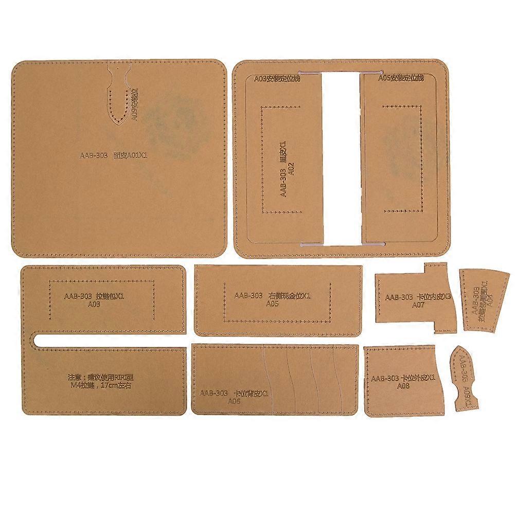 Clear Acrylic Template Leather Wallet Making Stencil Kit Leather Craft Tool