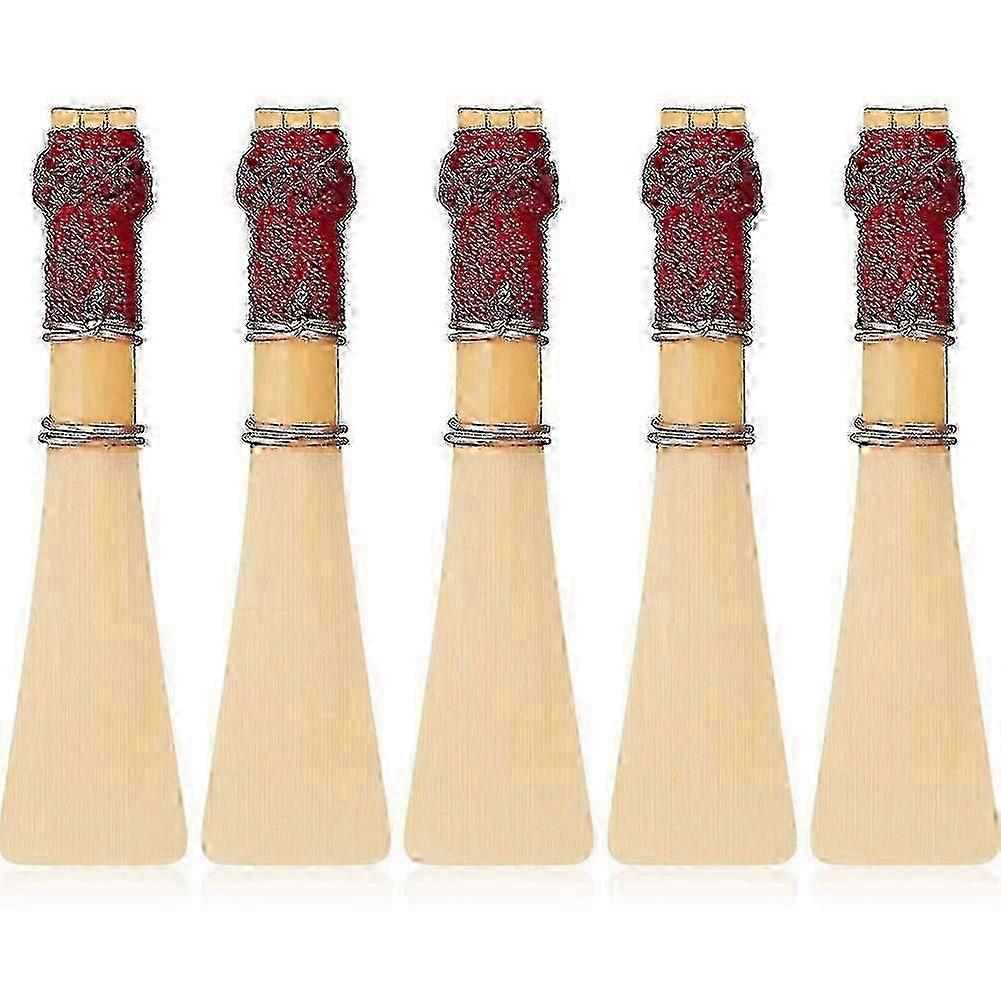 5 قطع متوسطة النعومة من قصب الباسون مع حافظة واقية - جودة ملحقات الباسون R