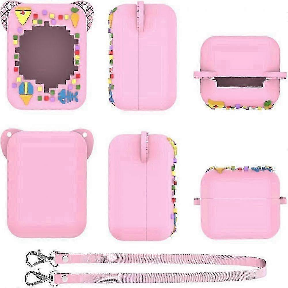 Interactive toy, Fokelyi, Bitzee, silicone protective case, pink