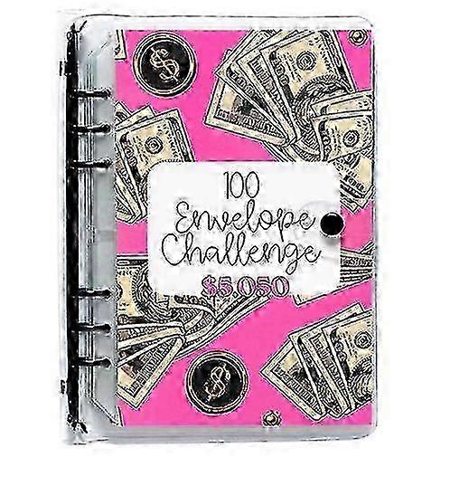 Money Saving Book，Money Saving Challenge Book Versatile Budget Organizer 100 Envelopes Savings Challenge Planner Binder for Home