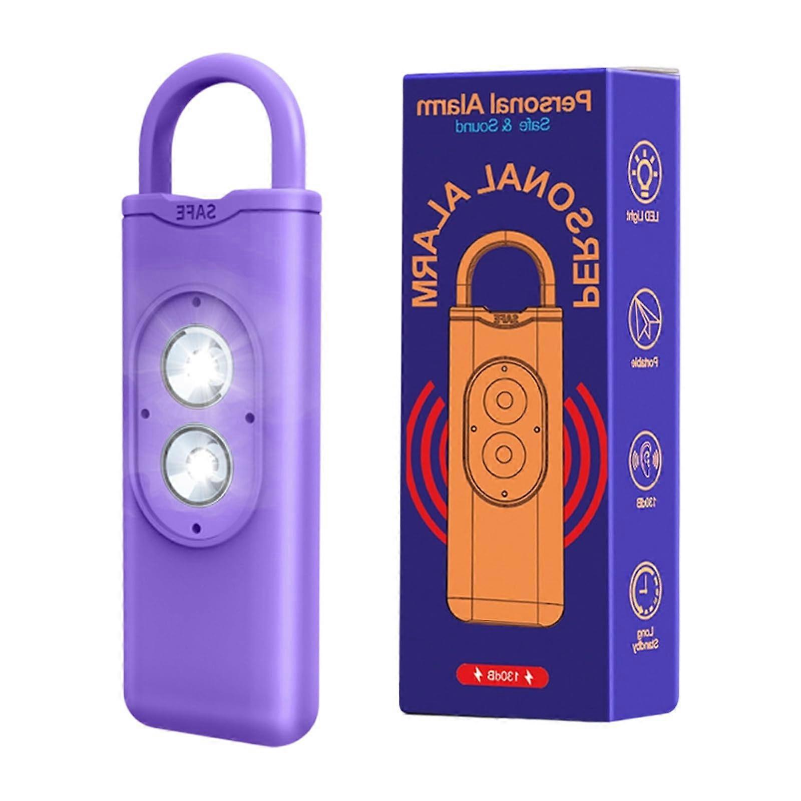 130dB Sound Alerts LED Warning Light For Immediate Emergency Response Purple Alarm