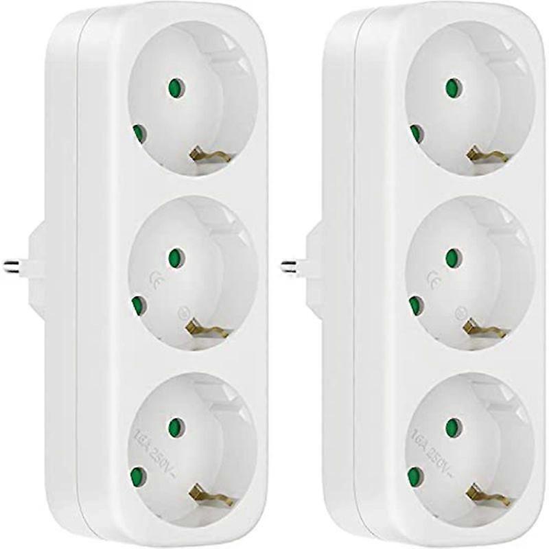 Multi Socket Without Cable, 250V/16A Socket Adapter, Portable Sockets, 3680W Converter Socket EU Plu
