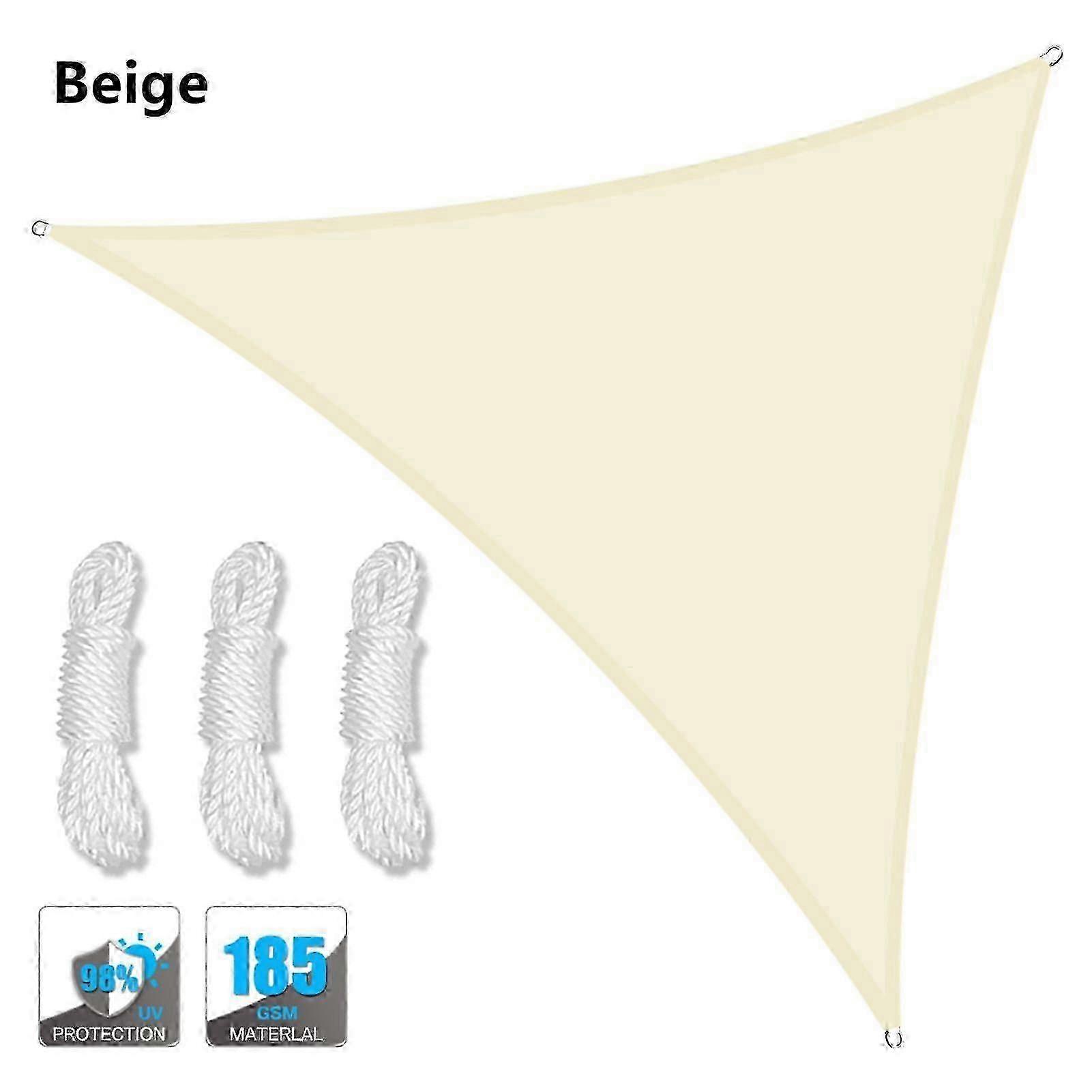 5x5x5 & 2x2x2M مأوى للشمس مقاوم للماء ، مظلة مثلث خارجي للحديقة ، الفناء ، مظلة الشراع الظل لحمام السباحة