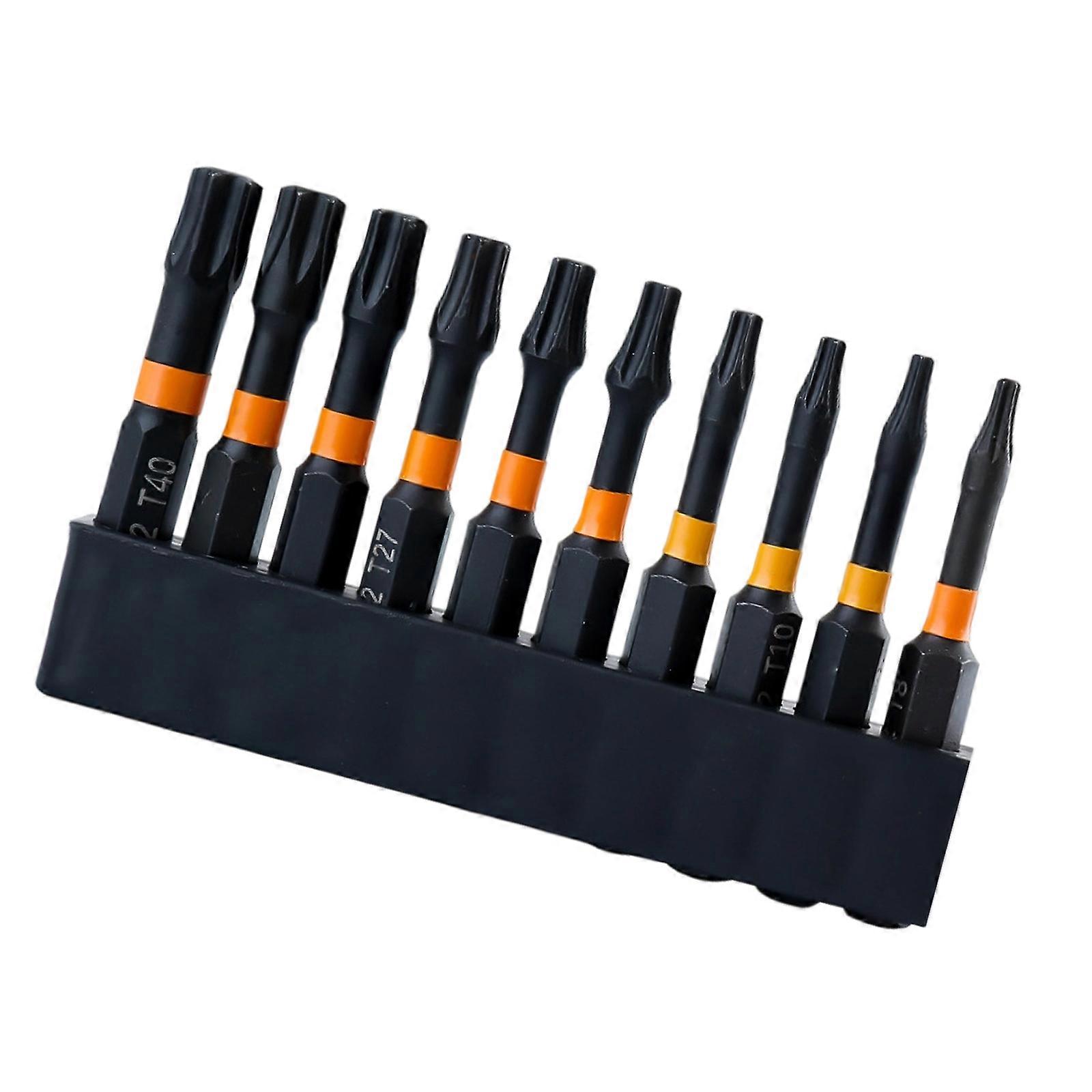 10pc T Handle Hex Key Set Industrial Grades Steel Magnetic Screwdriver Tool For Accuracy Assembly Tasks Multicolor