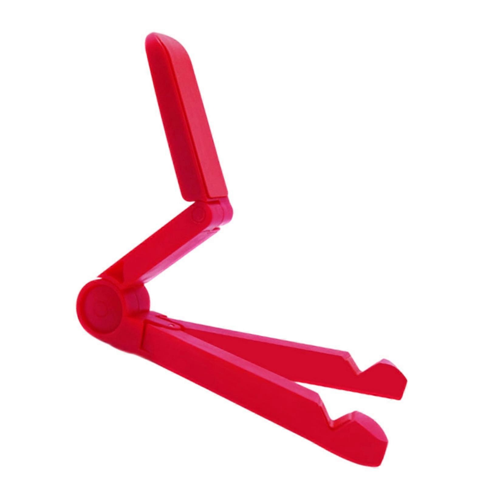 Multiple Angle Adjustable Tablets Stand With AntiSlip Foam Base Foldable Portable For Work Entertainment Study  Red