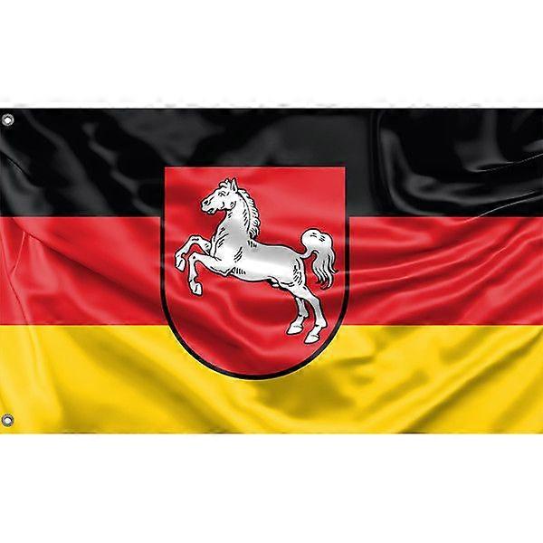 Lower Saxony, Germany Flag