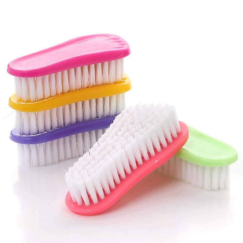 3Pcs Clothes Cleaning Brush Set Plastic Scrubbing Brushes for Laundry, Bathroom and Bathtub