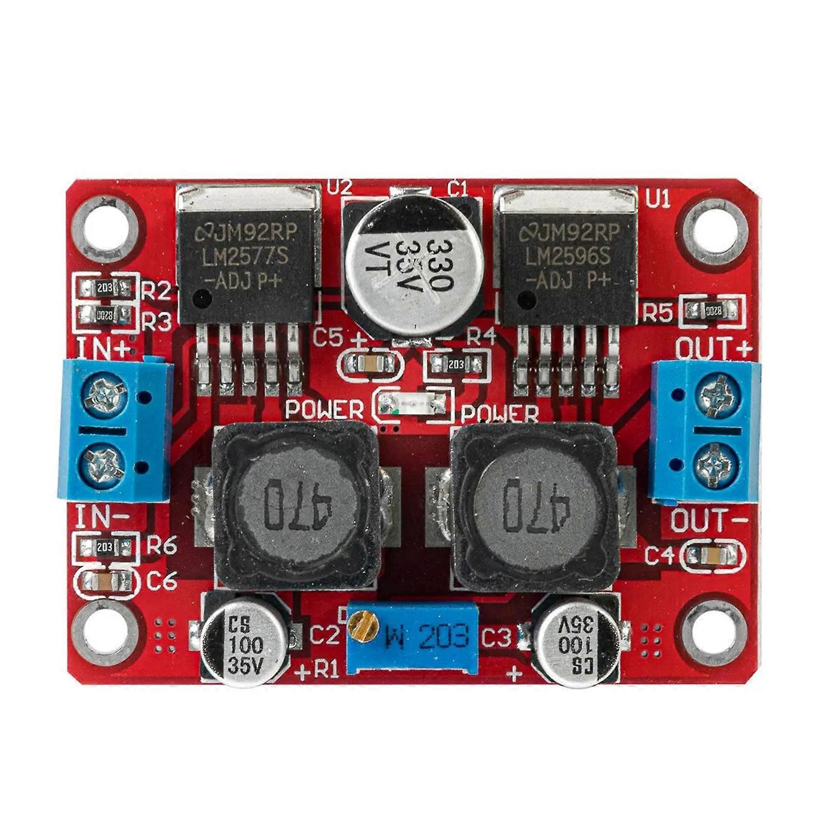 Auto Boost Converters Step Up Step Down Voltage Module Regulator  3.5-28V to 1.25-26V Power Module Multicolor