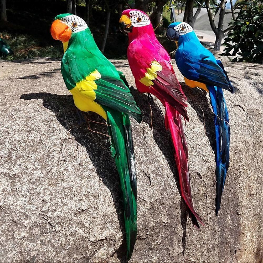 Blue Parrot Model Realistic Outdoor Decor, Durable (1 Count)