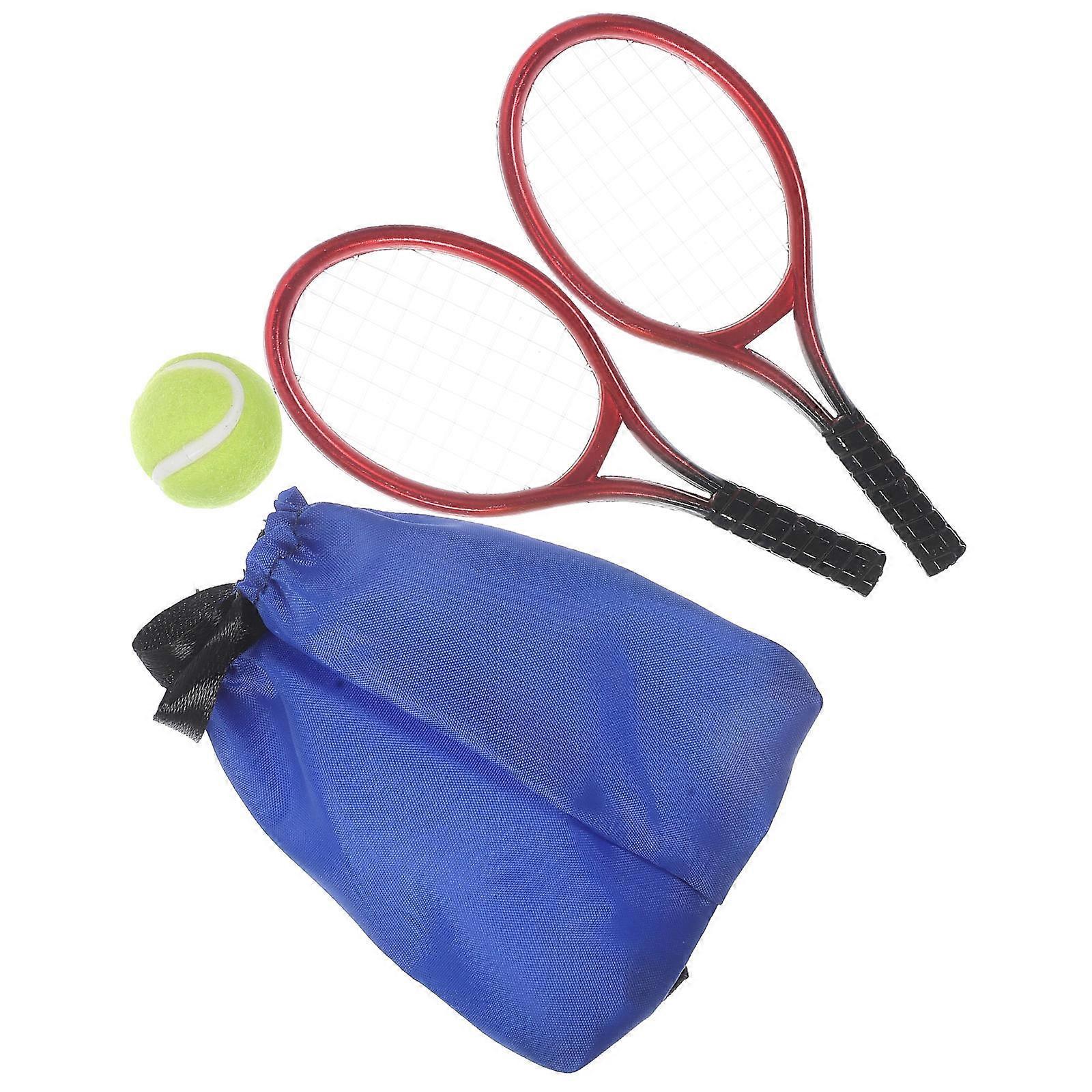 Assorted Color Mini Tennis Racket Model for Playing 1Set of Plastic