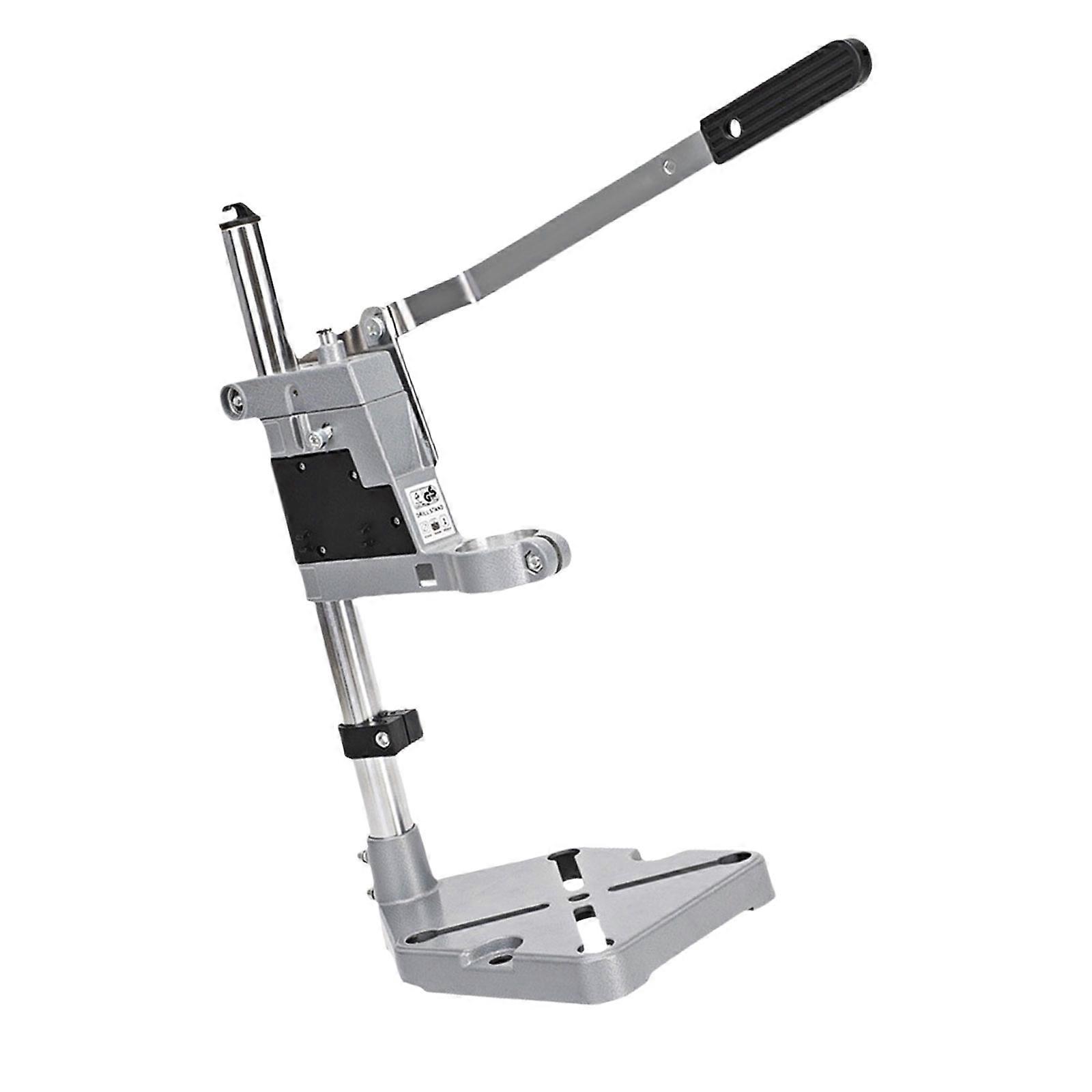 Double Mounting Drill Press Stand Benches Clamps Tool for Hand Drill Workstations Adjustable Benchtop Single Hole Table Multicolor