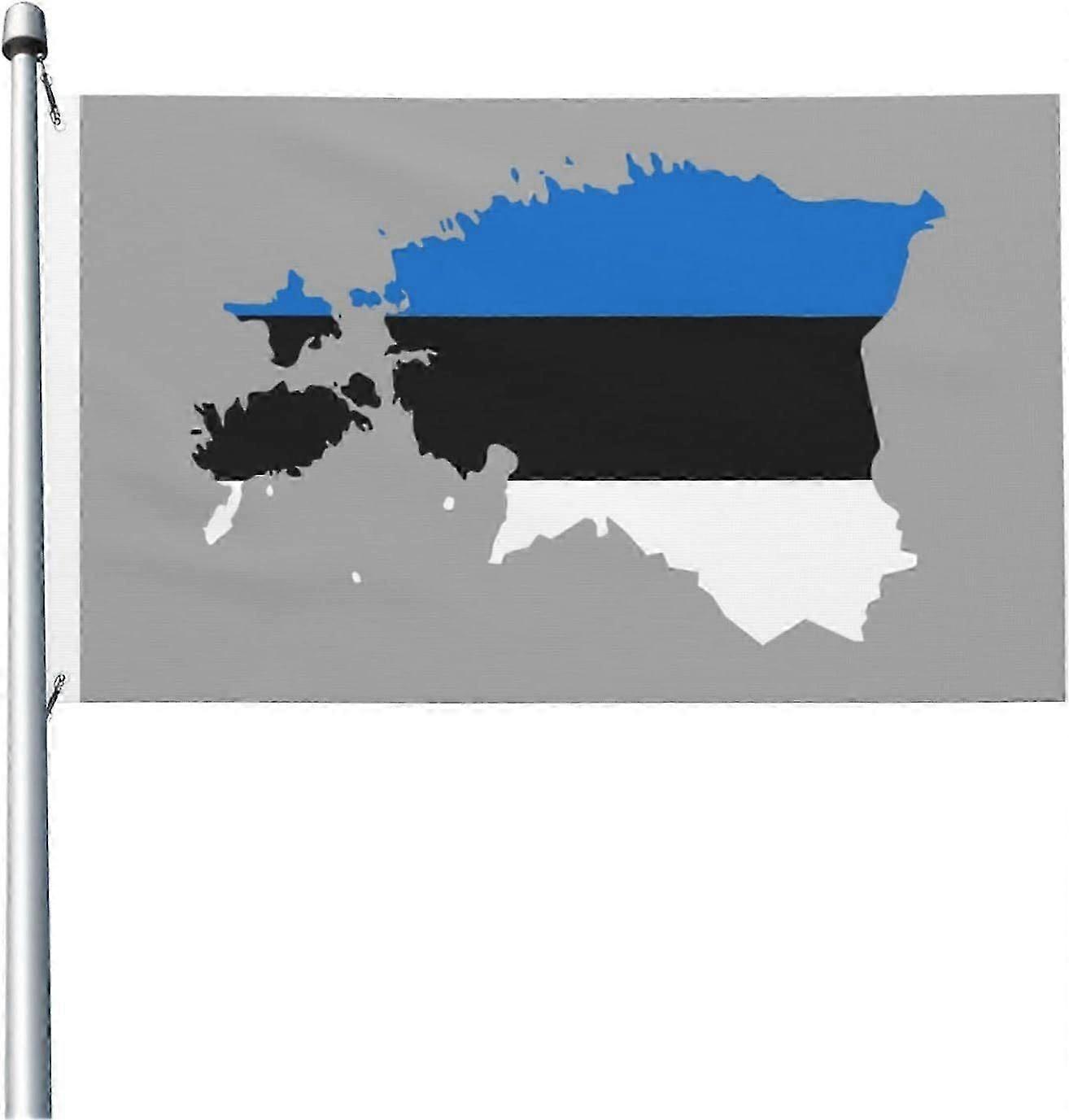 Estonia Terrain Map Flag Mode A-3333
