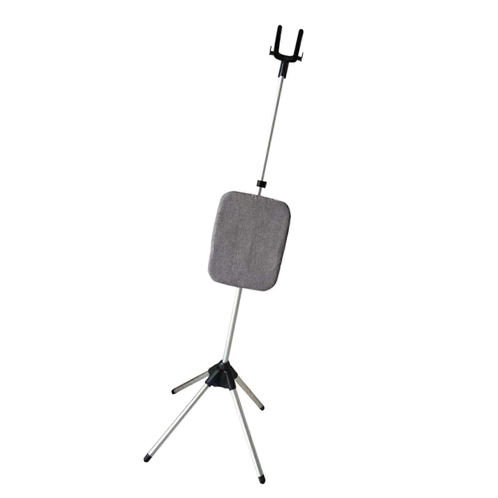 Clothes Steamer Stand with Folding Garment Hanger Rack and SpaceSaving Hook for Steam Ironing